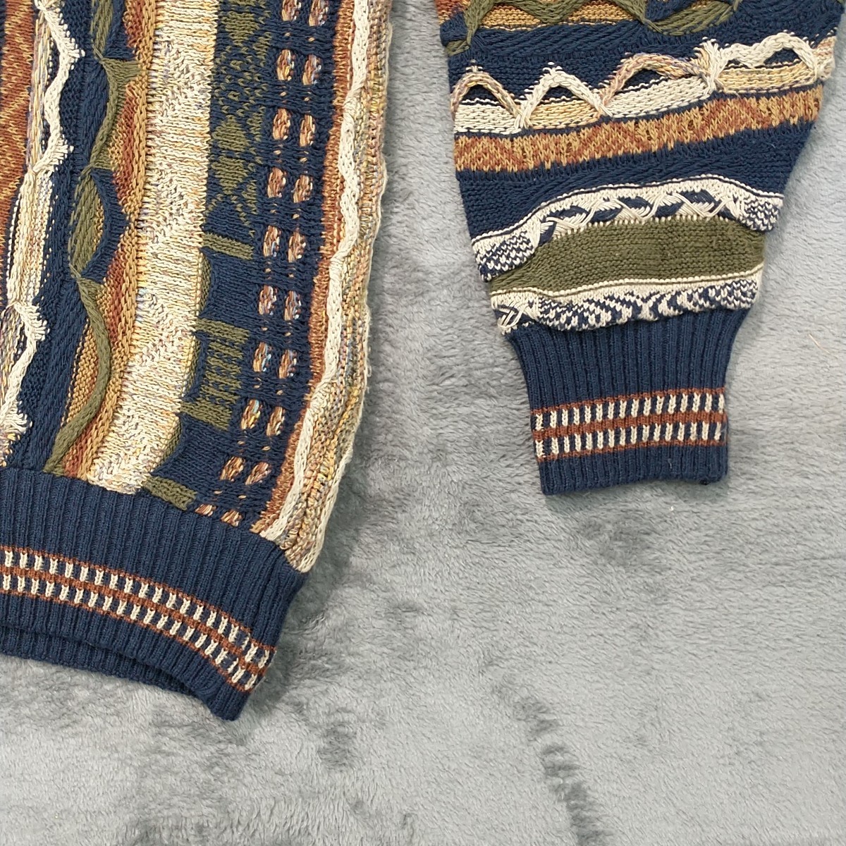 Vintage Murano Coogi Style Sweater Multicolor 90s Size Large