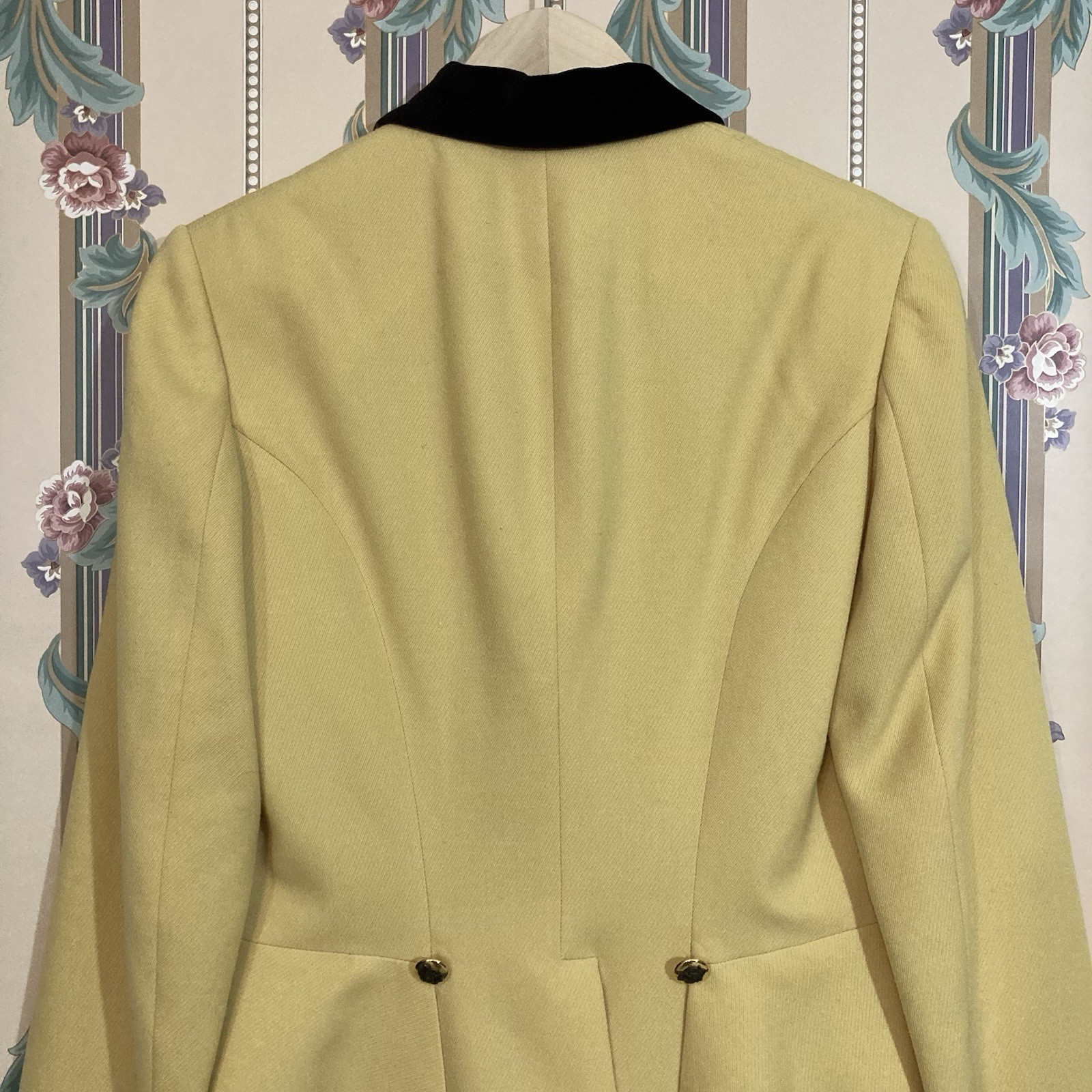 Vintage Ralph Lauren Collection Yellow Equestrian Blazer Jacket VTG Purple Label