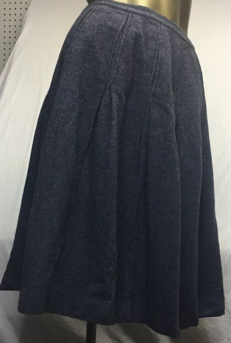 Vintage Madison Wardrobe Maker Wool Skirt Pleated Waist 26 In
