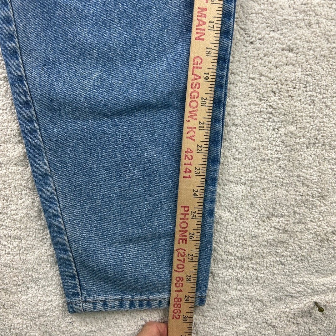 Vintage Brittania Express High Waisted Pleated Mom Jeans Medium Wash Blue Sz 14