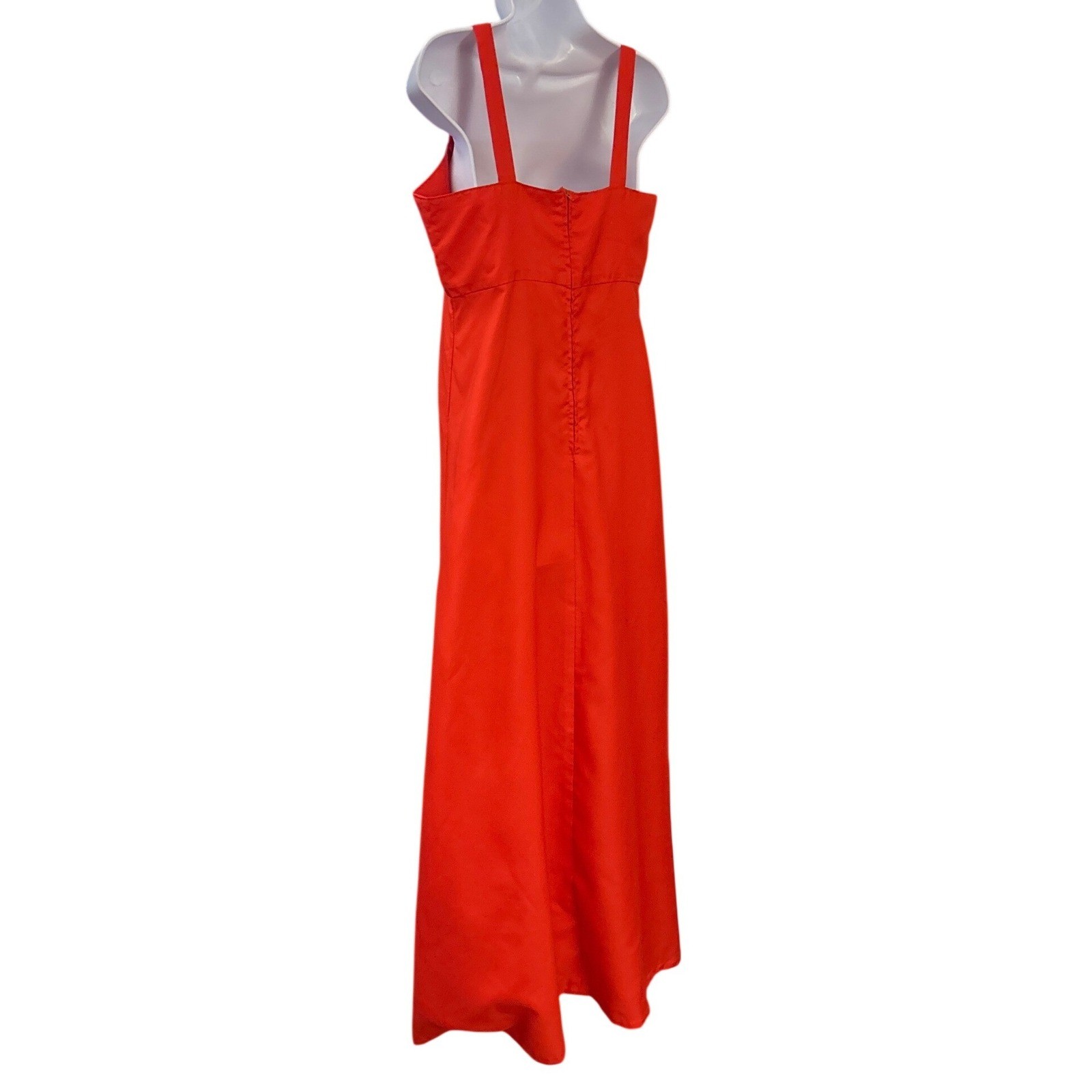 Vintage Elegant Solid Prom Vibrant Classic Maxi Dress Regency Minimalist Formal
