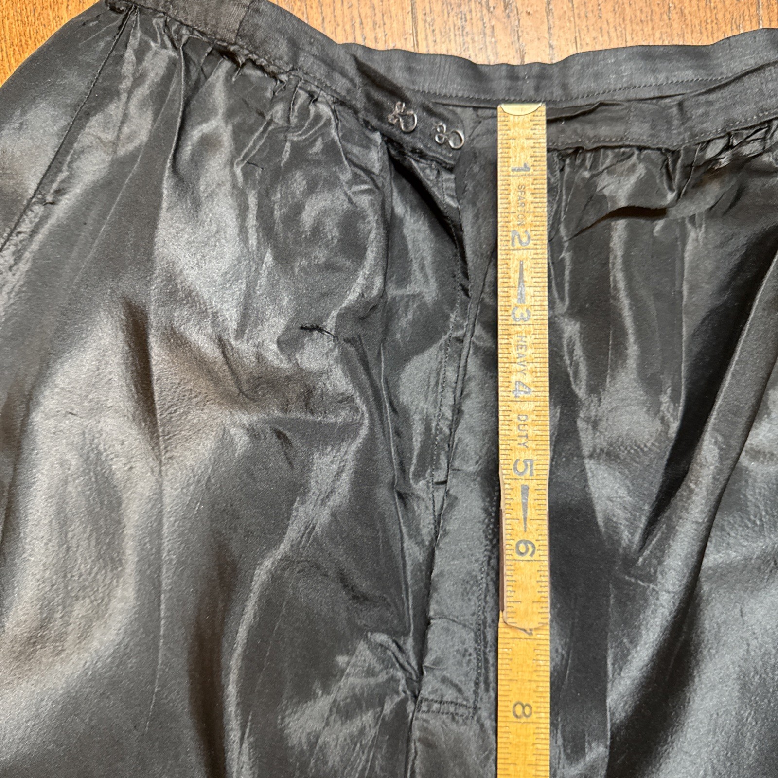 Antique Victorian Wounded Bird Silk Taffeta Petticoat – Pink Selvage – c. 1890