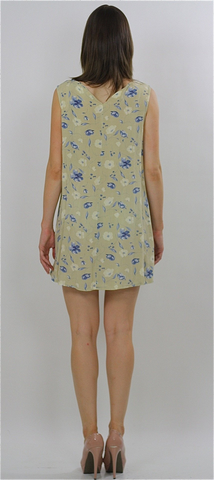 Vintage VTG 90s Grunge dress Boho Hippie mini floral mini dress