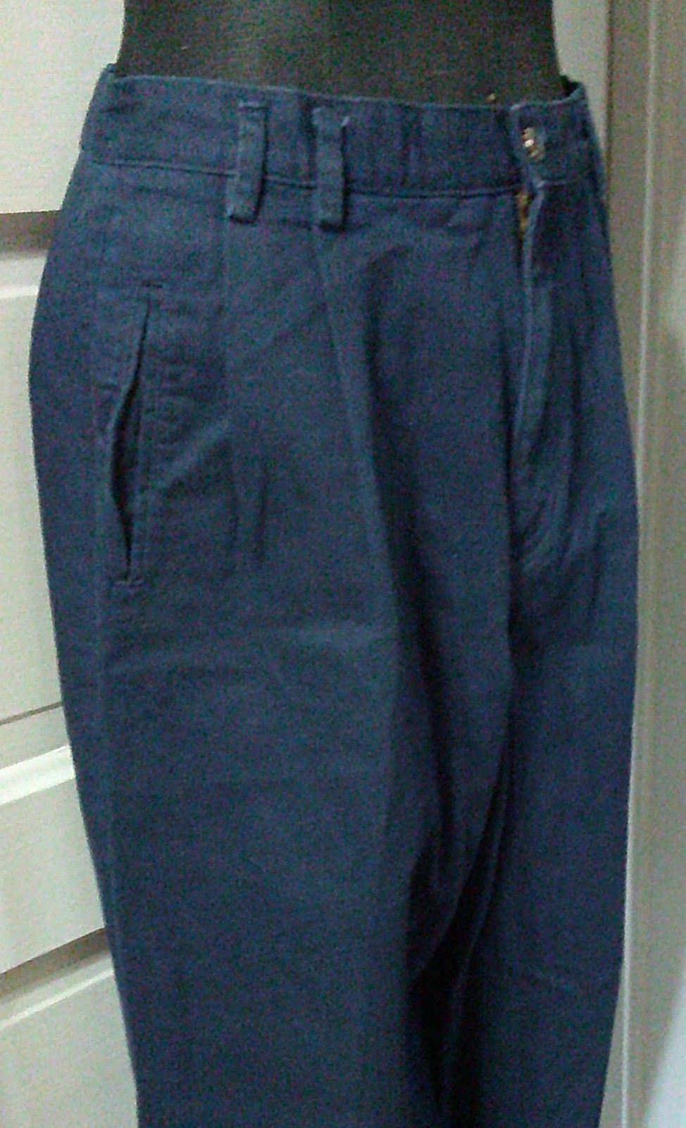 80&rsquo;s LIZ CLAIBORNE LIZWEAR Navy Blue Pleated Khaki Pants Slacks 10P
