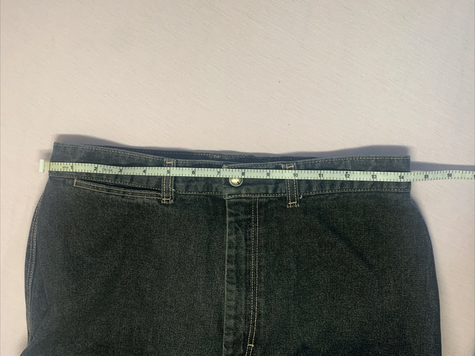 Pizzazz New York Paris Jeans Women Waist 28” X 29” Long Black