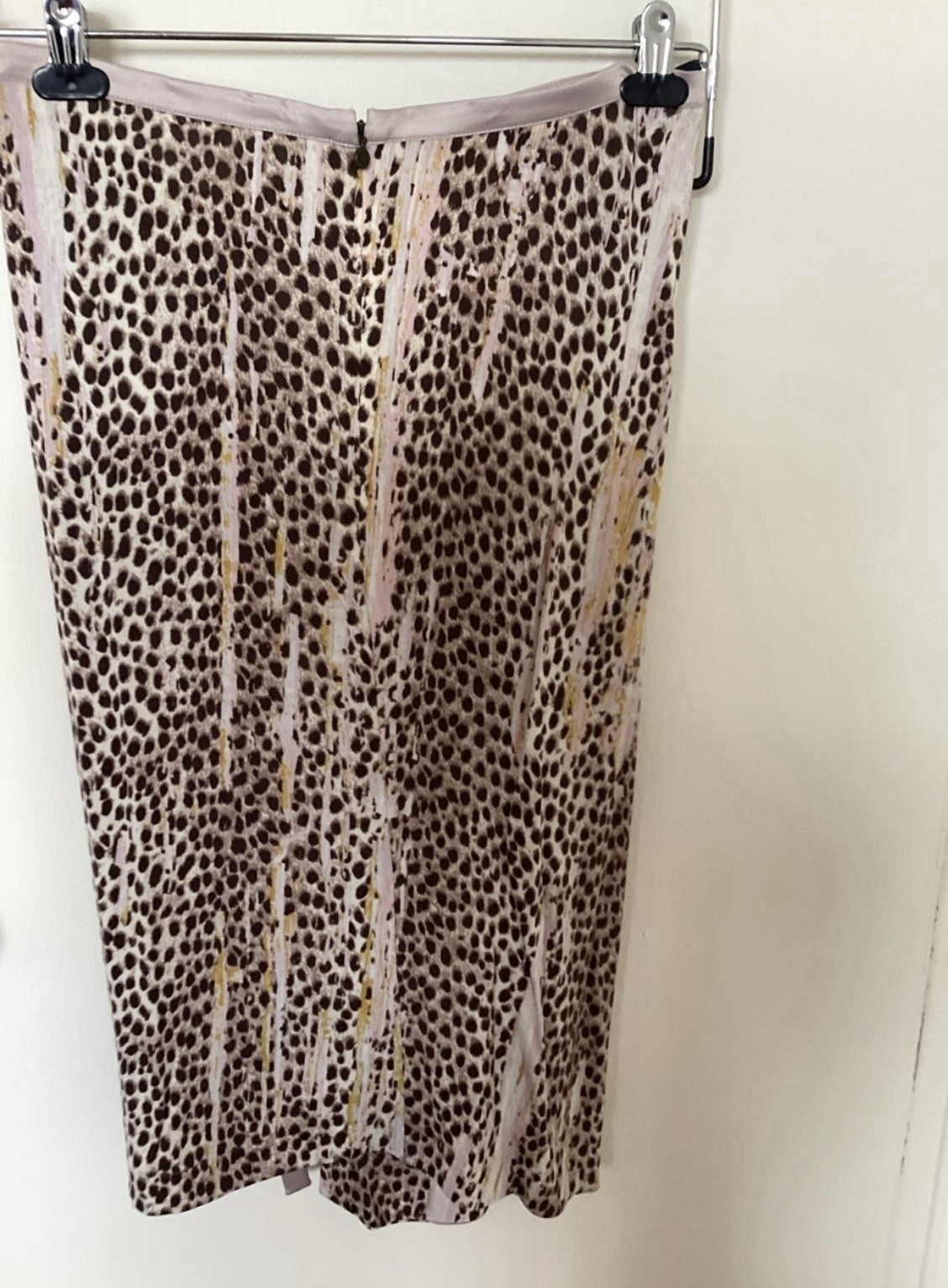 Just Cavalli Leopard Satin Two-Piece Size 44.