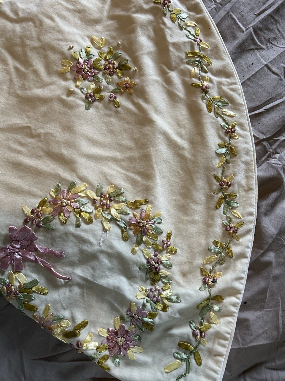 Vintage Ribbon Embroidered Lined Cape S,M,L
