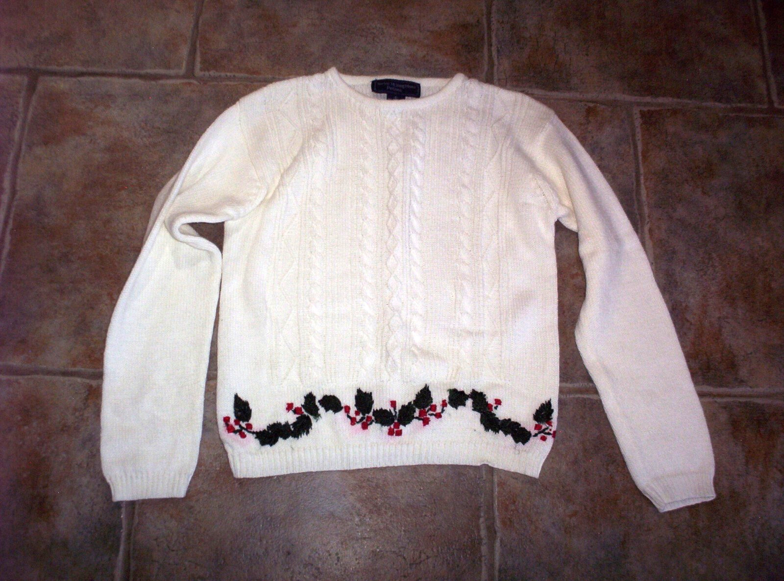 Vintage Norton McNaughton Petites Womens Small Christmas Holiday Sweater