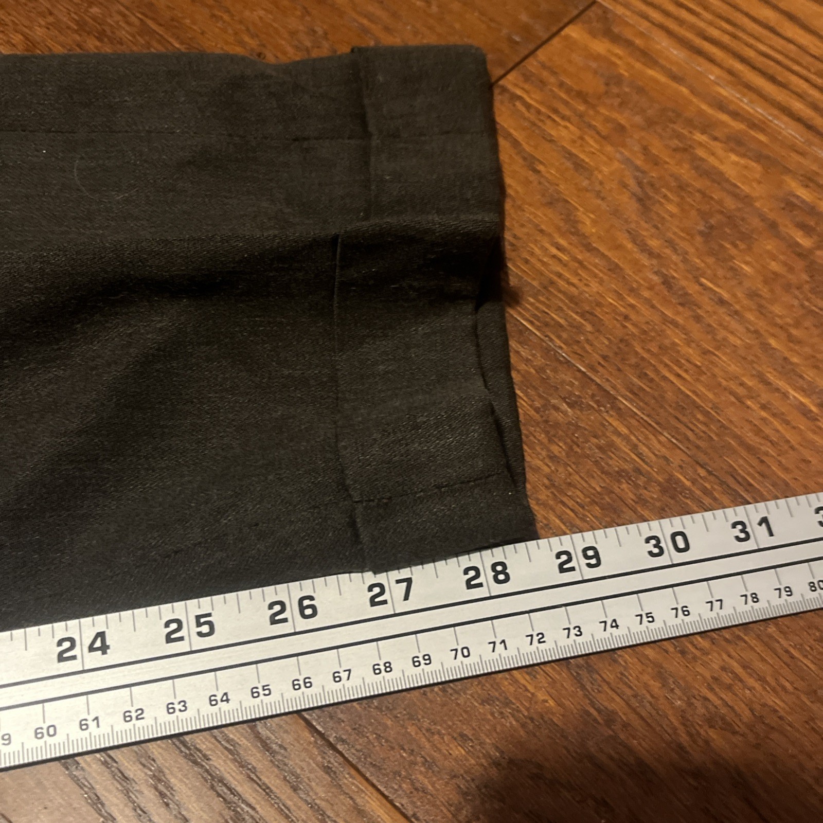 Vintage 32×28 1940s 1950s Hollywood Waist Pleated Pants Cuffed Drop Loop