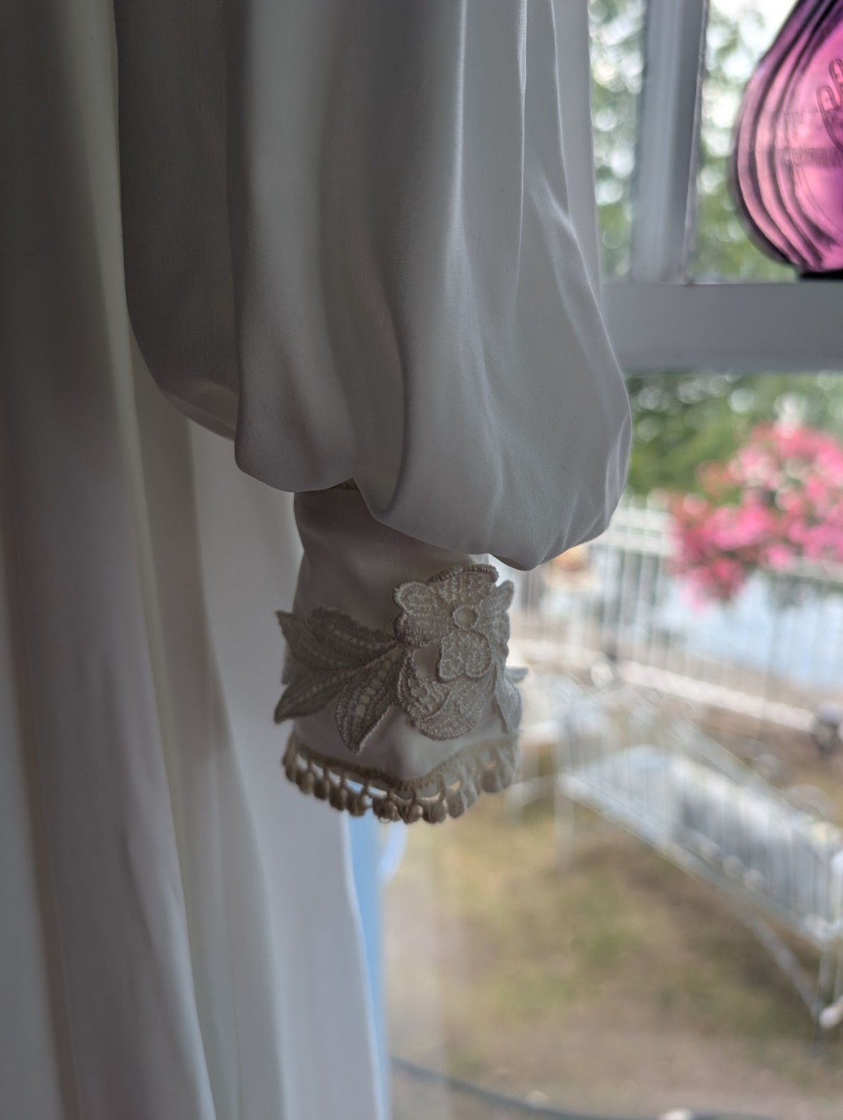 VTG 70s Gunne Sax Sz. 13/14 Romantic Wedding Bridal Lace Prairie Dress