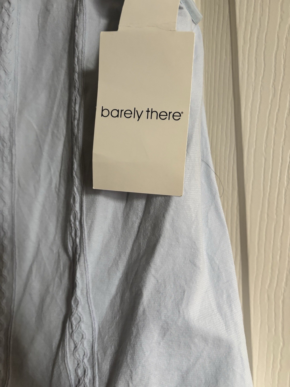 Vtg BARELY THERE Solid Microfiber Camisole Light Blue XLarge