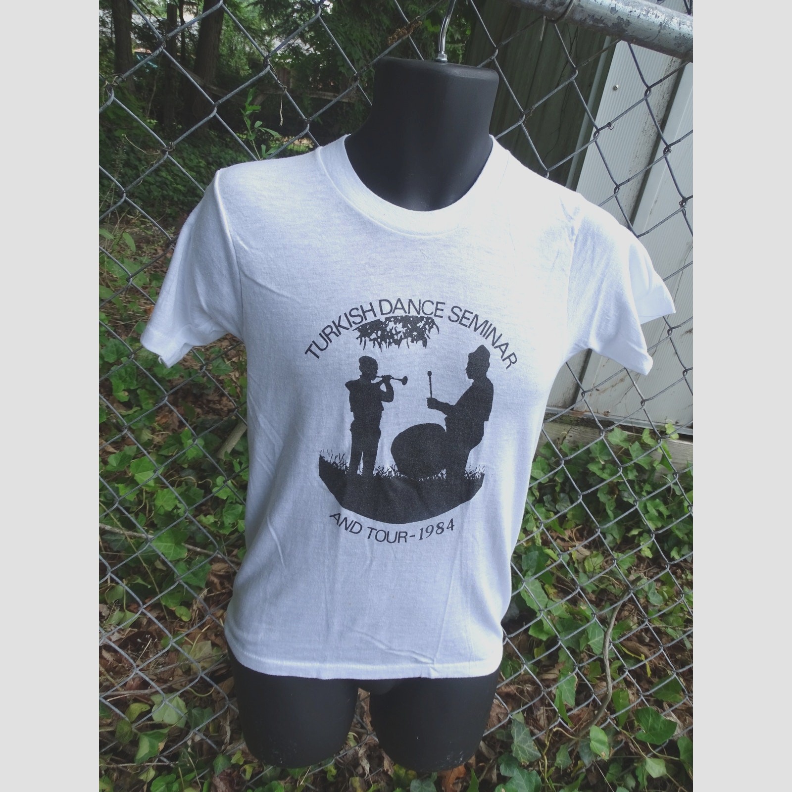 Vtg 1984 Turkish Dance Tour T-Shirt Size Small Fits XS Screen Stars Made in USA