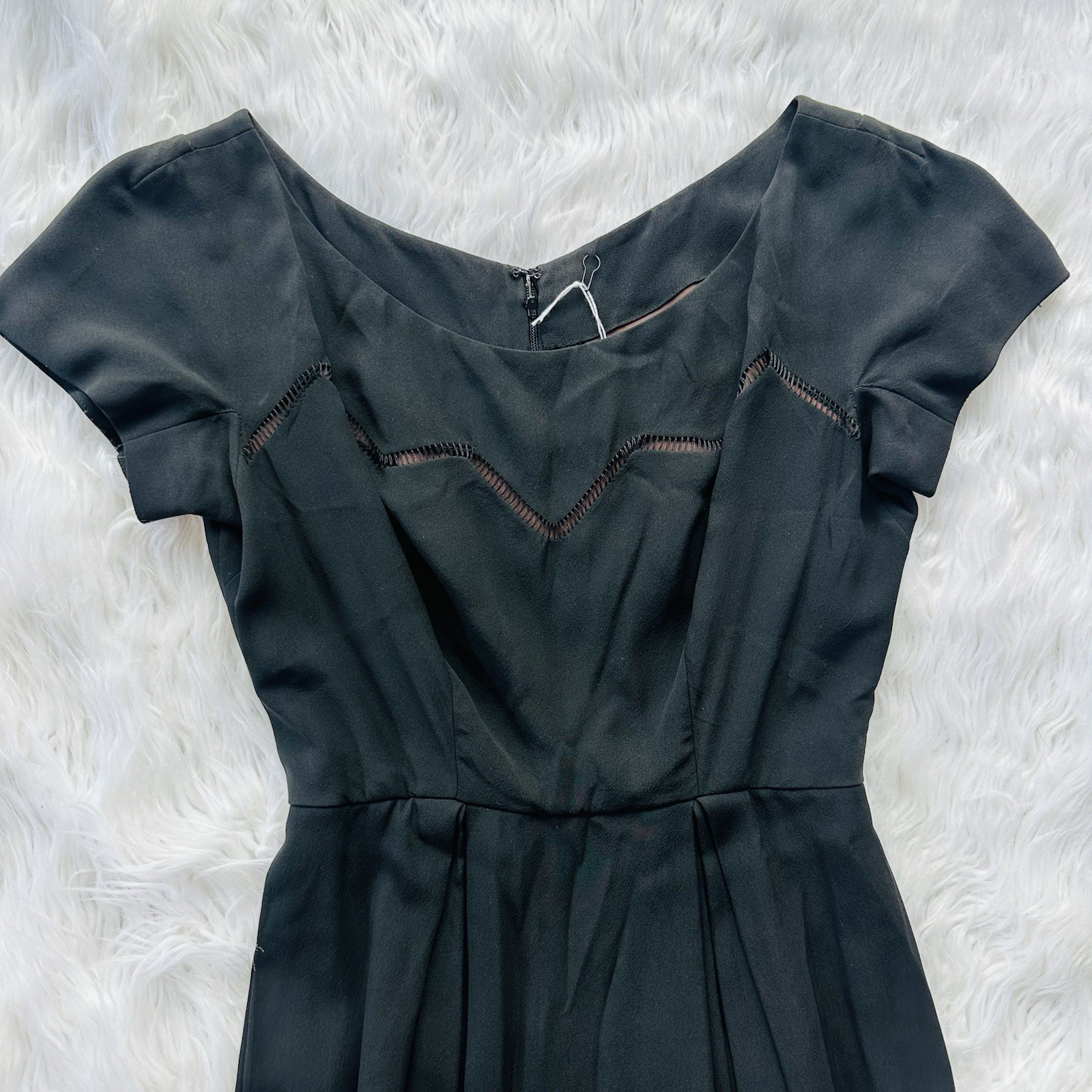 Solid Black Shift Dress Harold&rsquo;s Made In USA Vintage Small Wedding Holiday Party