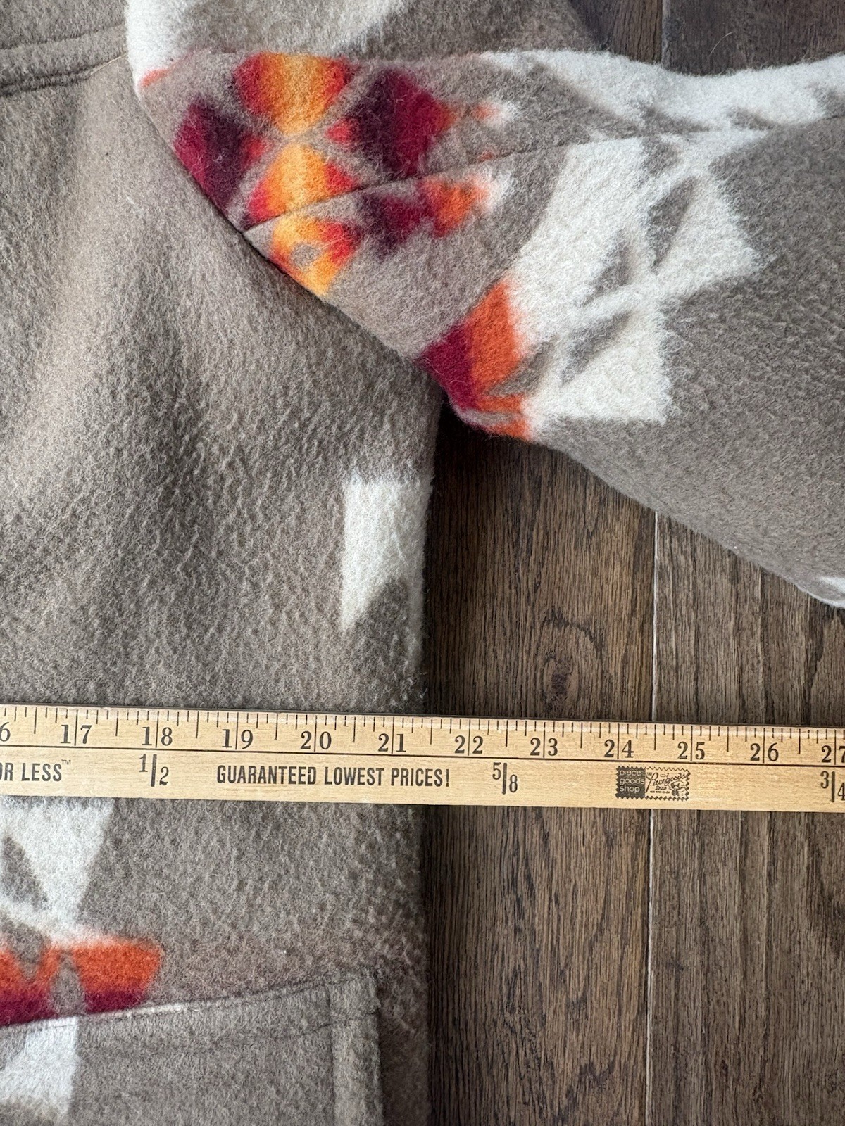 Vintage 70s Pendleton Chief Joseph Harding Aztec Wool Coat Shearling Collar