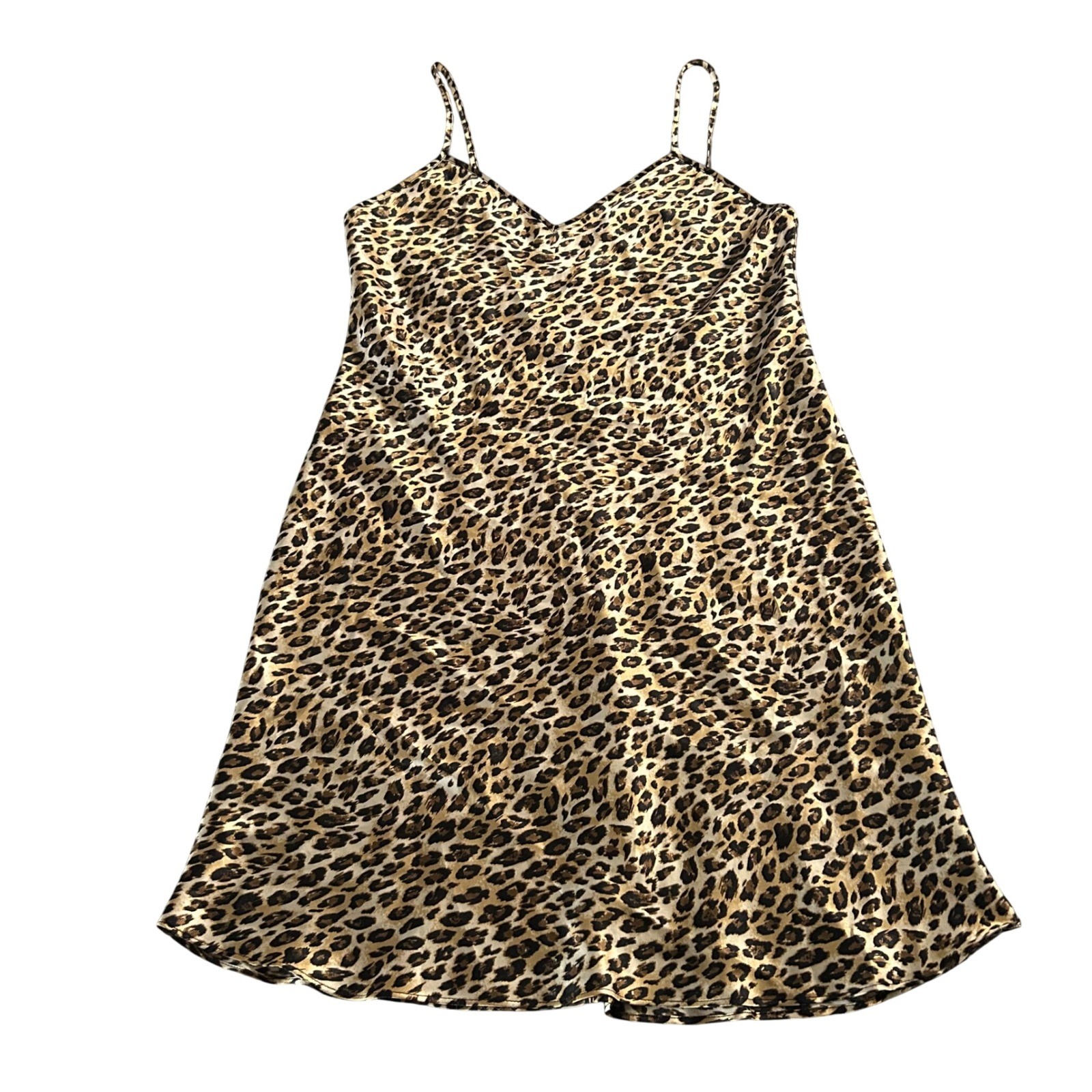 Vintage Gilligan O&rsquo;Malley Pajama Slip Womens Size Medium Leopard Pajamas Pjs
