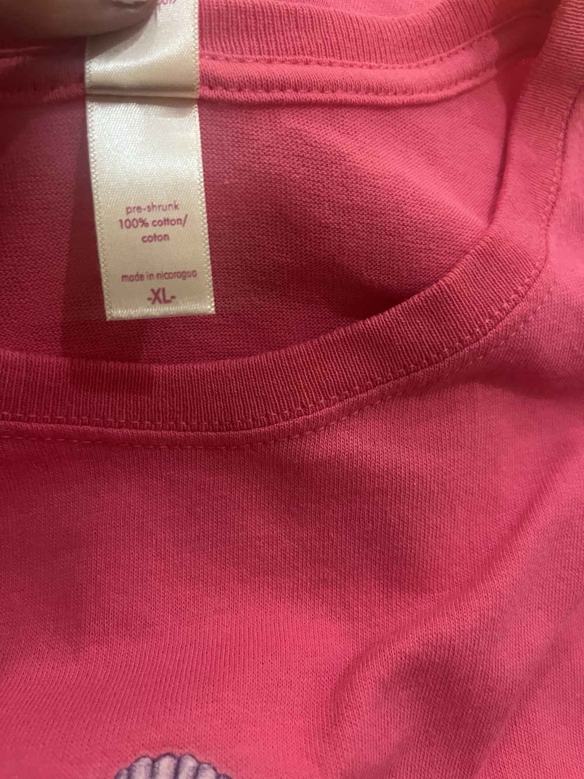 Vtg. St. Augustine Seashell Pink T Shirt -Anvil XL – Split In Tag