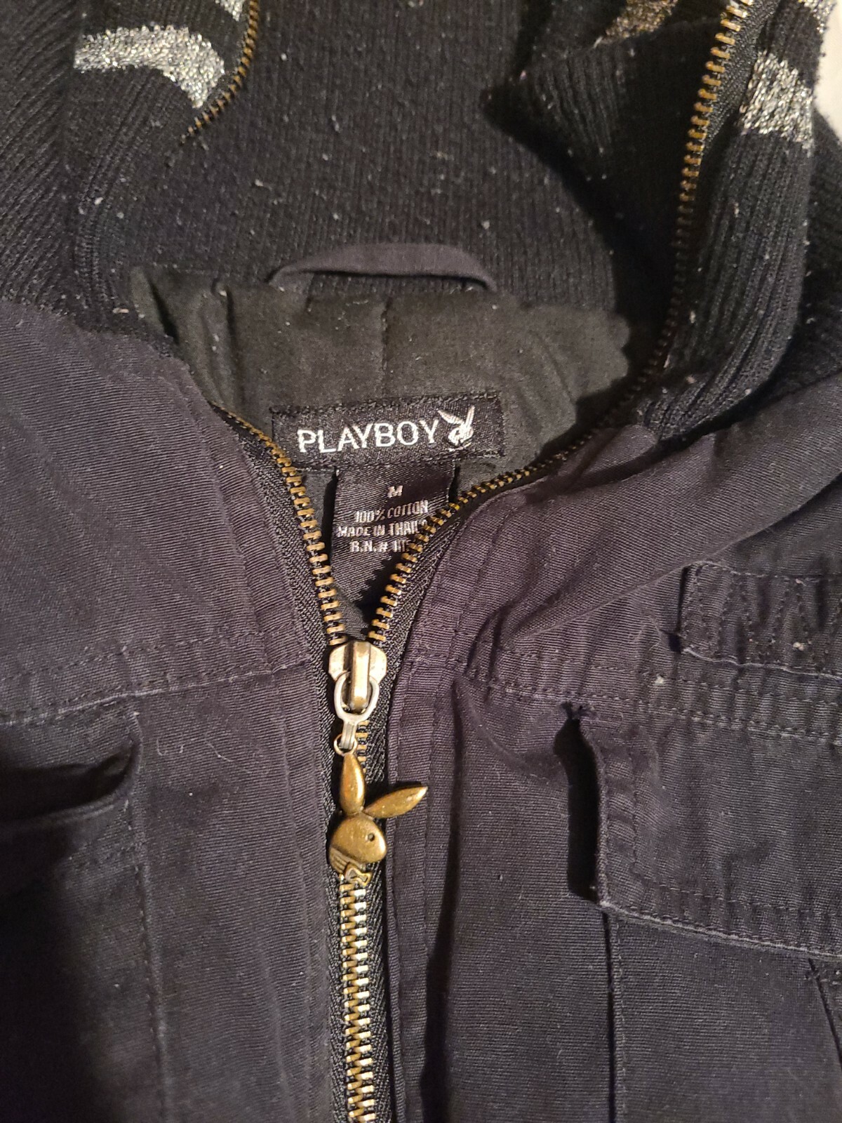 Vintage 80&rsquo;s Playboy Cropped Jacket Size M