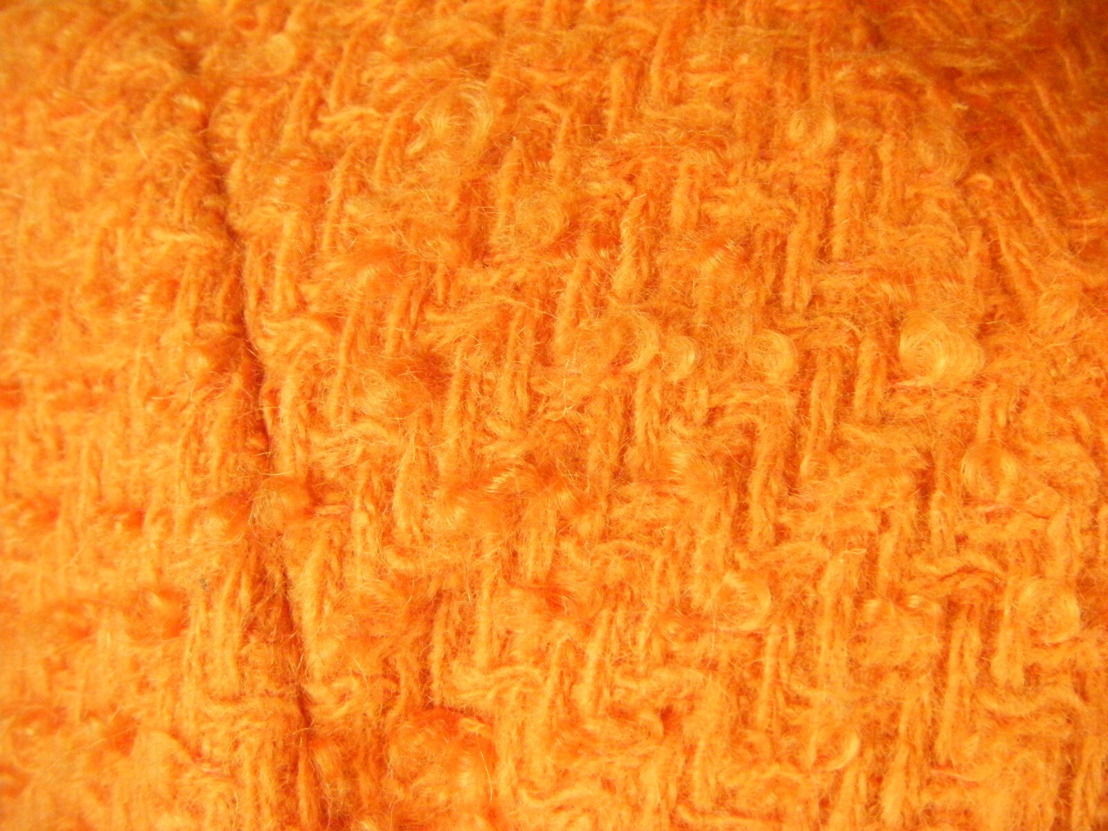 LILLI ANN Vtg 60s Orange Woven Wool Mod Jacket/Top/Skirt-Bust 36/Waist 24