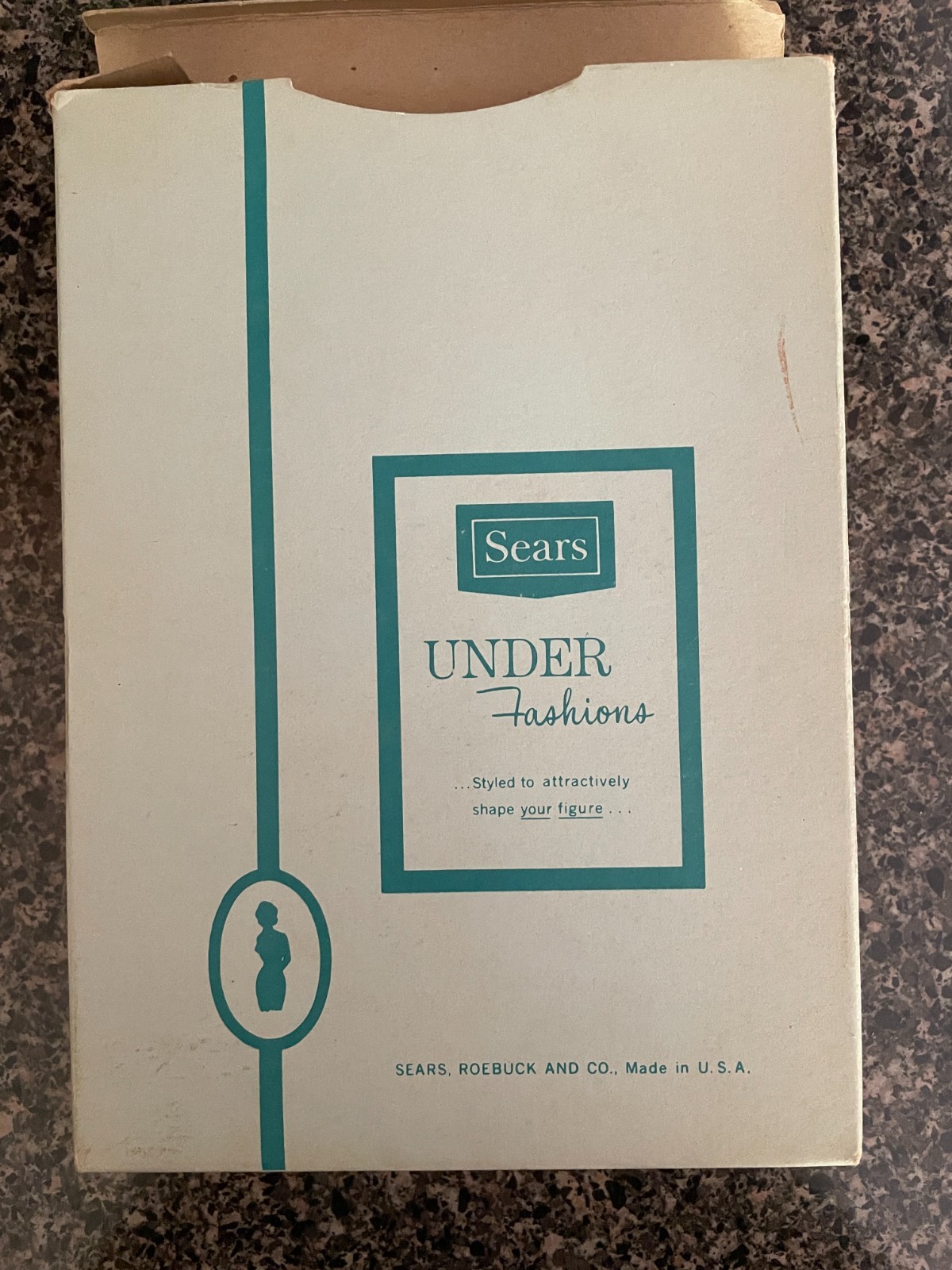 Vintage Sears Under Fashions 58014 BRA 38B White 1950s/1960s NOS Lingerie