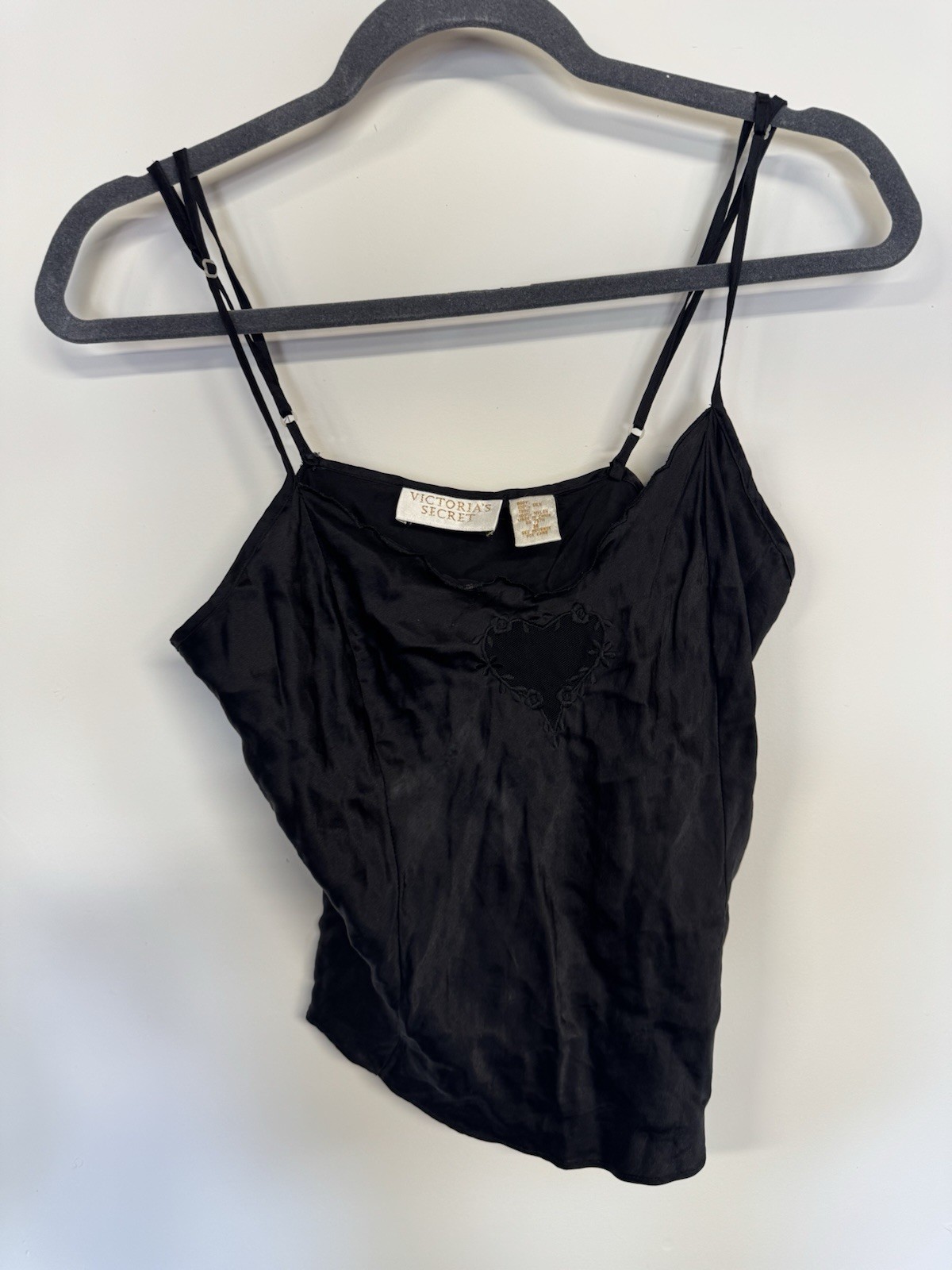 Victoria&rsquo;s Secret Y2K Black Satin Silk top