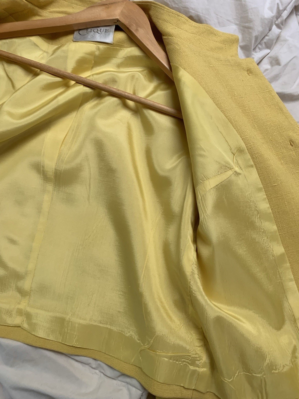 Le Clique mod 1960s Yellow Women&rsquo;s Suit Jacket blazer S