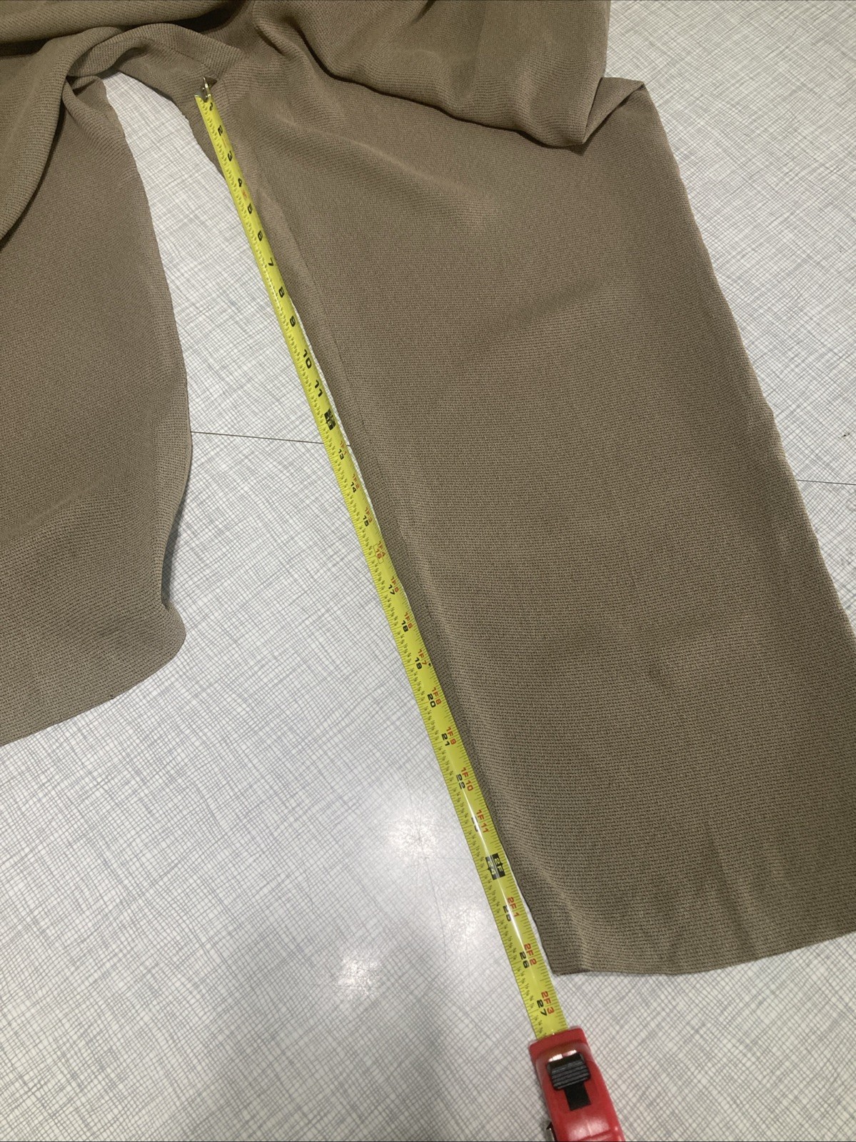 Vtg 90s Rena Rowan Saville Pleated Dress Pants Sz 10 Tan Rayon Acetate GUC
