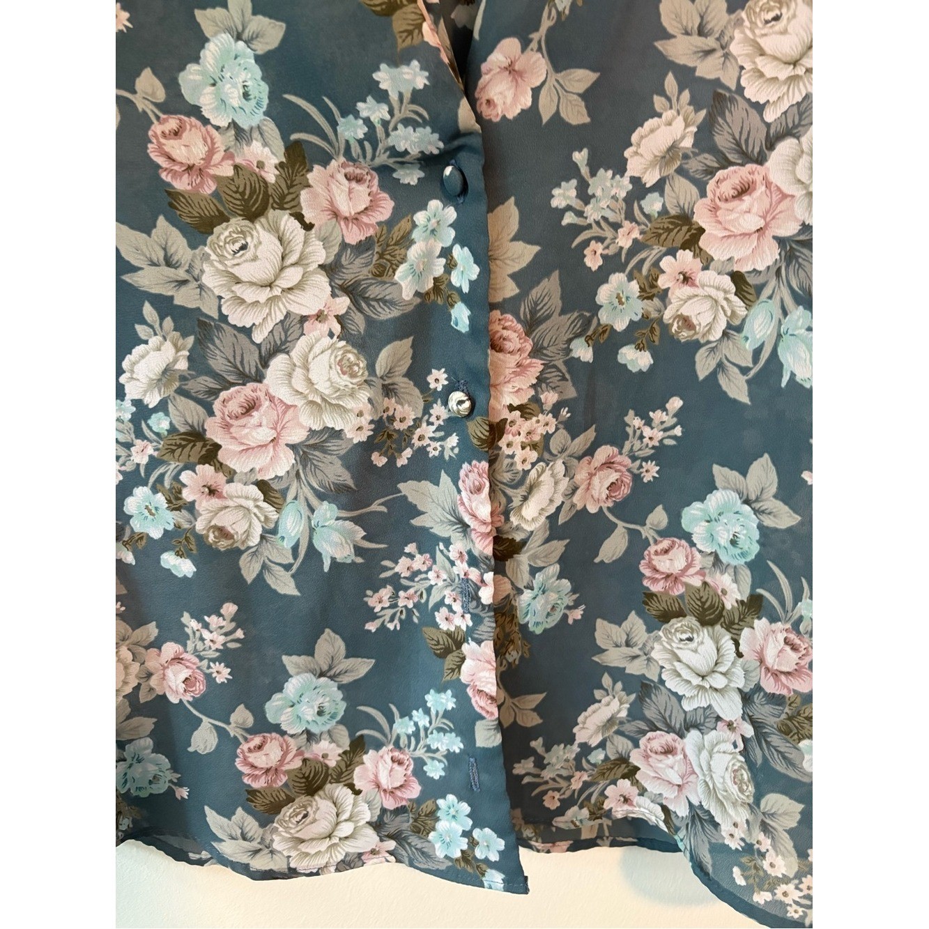 Vintage Fritz & Lloyd Button-Front Blouse – flawed