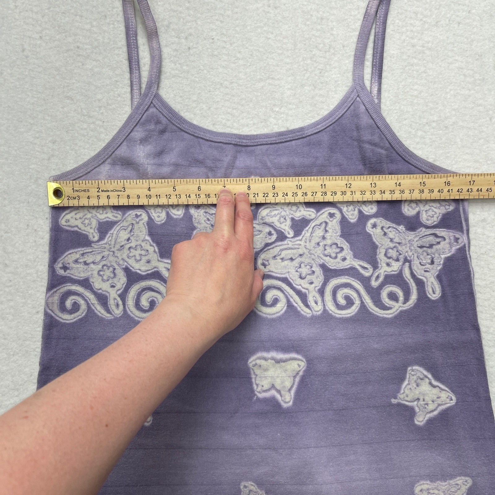 Xhilaration Mini Dress Large Purple Butterfly Y2K Fairy Grunge Vintage Tank Top