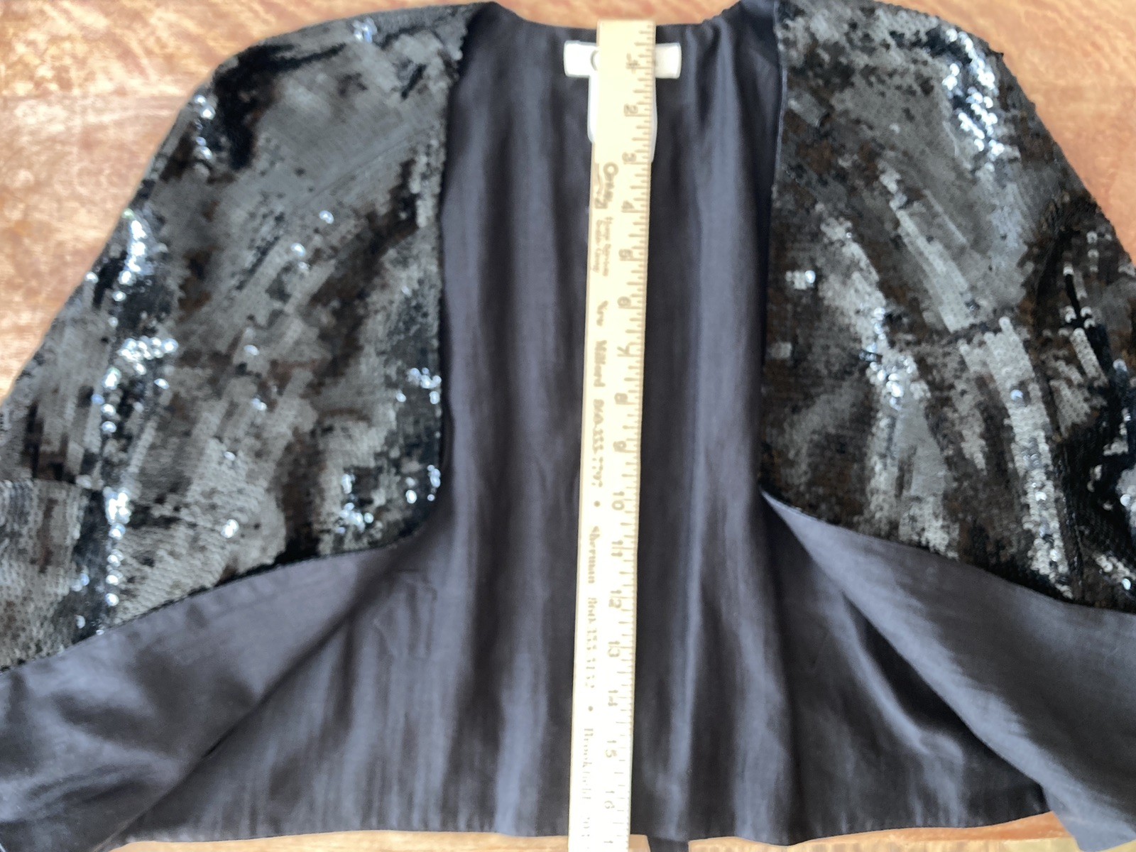 Chloe Vintage 2005 Phoebe Philo Black Sequin Silk Evening Jacket NWT Size 40