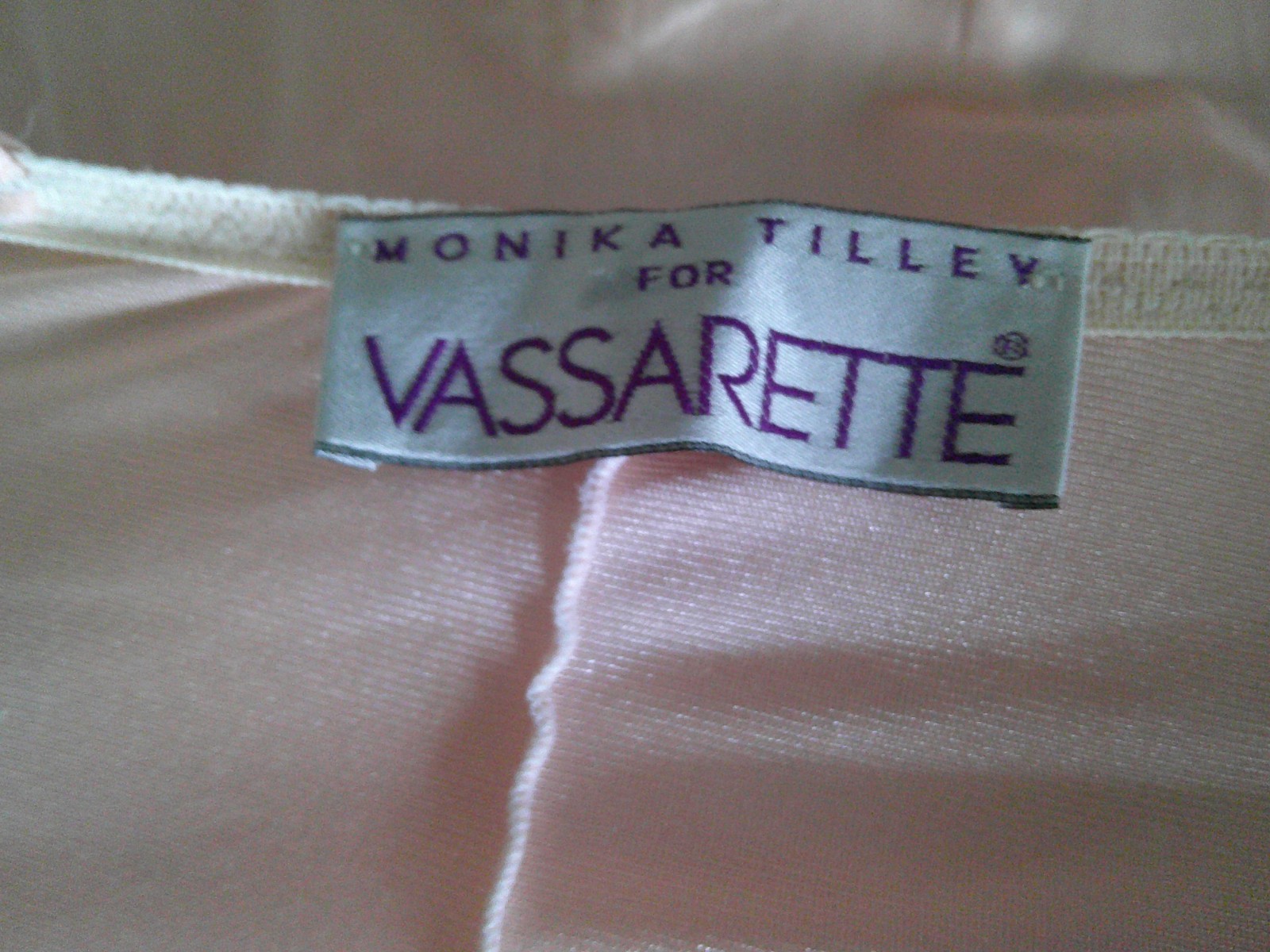 Vtg Monika Tilley Vassarette Peach Silky Nylon & Lace Full Sweep Lng Nightgown M