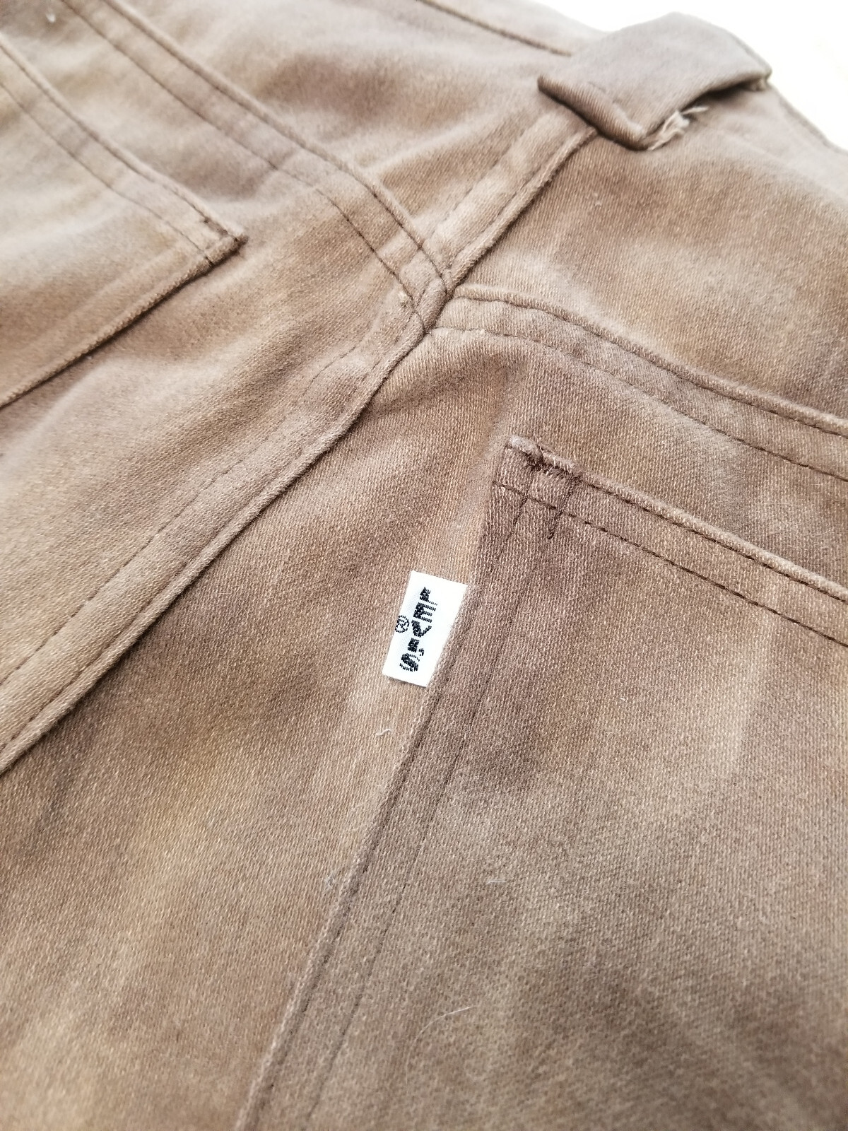 Vintage Levis White Tag Big E Cargo Bush Pants Brushed Cotton Jeans 28×29.5