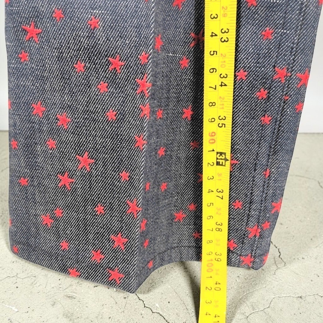 Vtg 1976 Bootleggers Star Print Flare Jeans NWT Deadstock Bicentennial 27 Womans