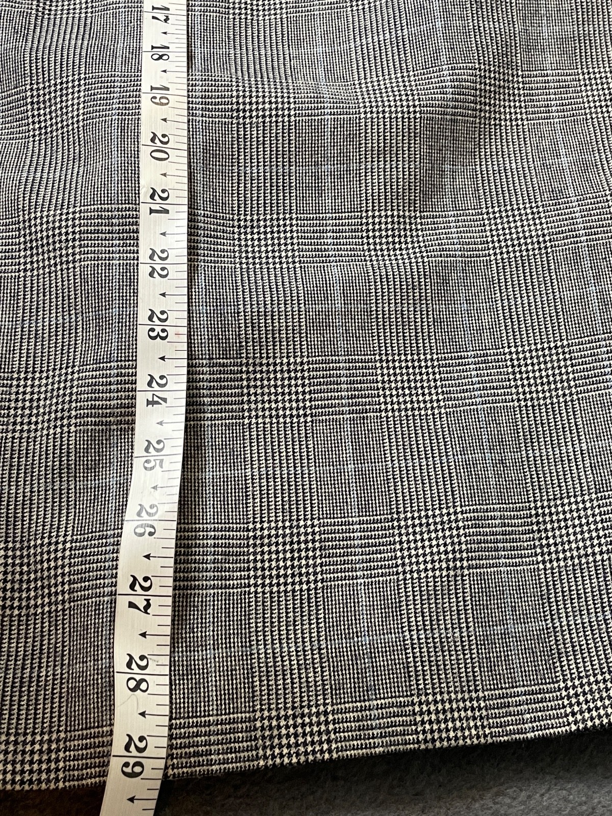 Vintage Evan Picone Glen Plaid Blazer Womens 8 Gray Wool Double-Breasted USA
