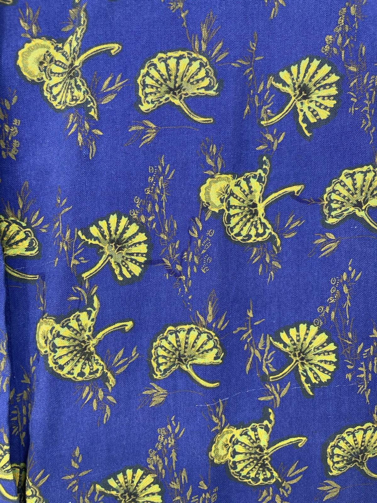 Vintage 1990s Y2K Floral Statement Maximalist Over Sized Silk Blouse Shirt LG