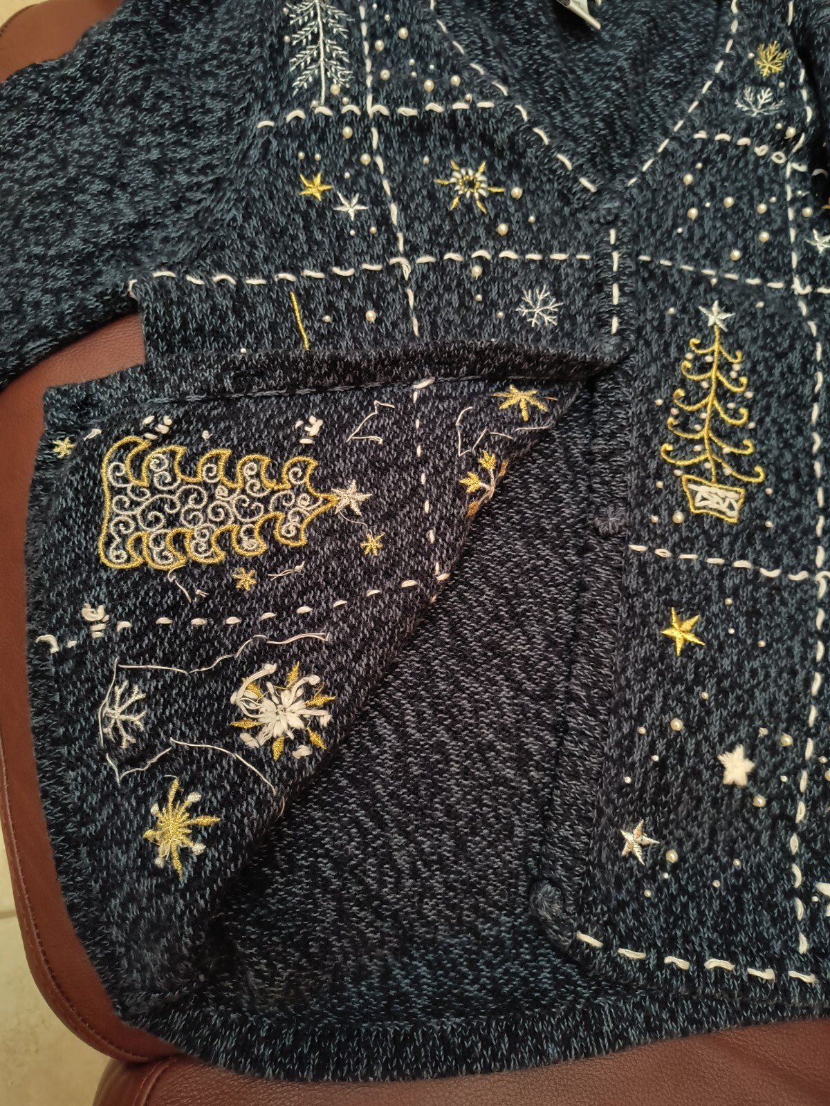 Reference Point Vintage Lady&rsquo;s Holiday Sweater – Casual, Party/Cocktail (M)