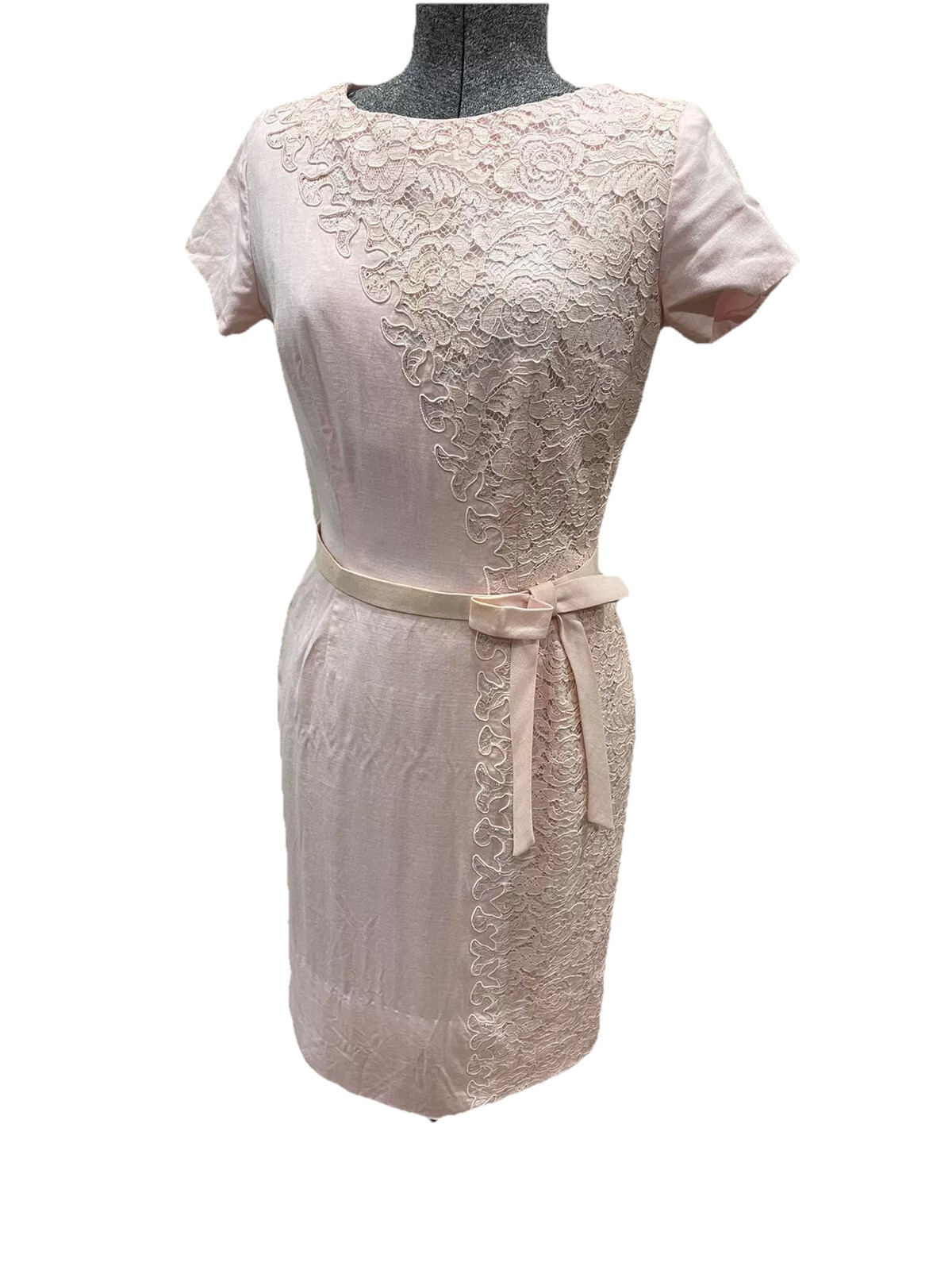 Vintage Henry Lee Pink Dress-mid Century-shift-belted-kitschy-groovy-mod-boho