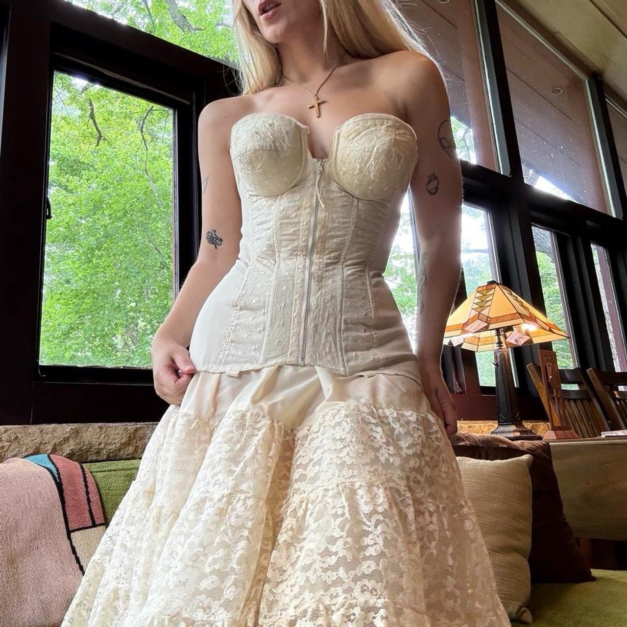 1950&rsquo;s Lovable Lace Corset