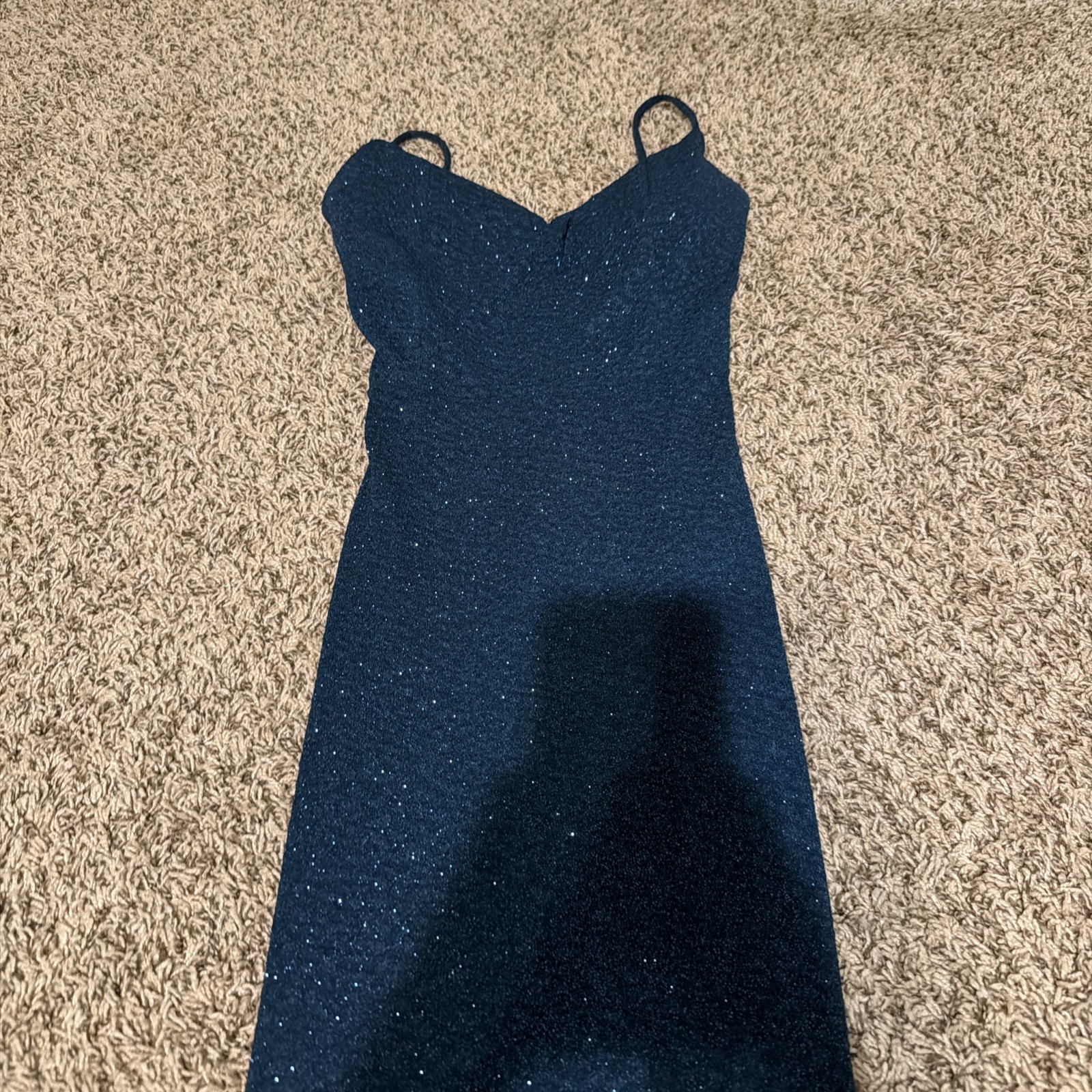 Sparkling Emerald Green Prom Dress. Size 2. Bust 33. Waist 26. Hip 36