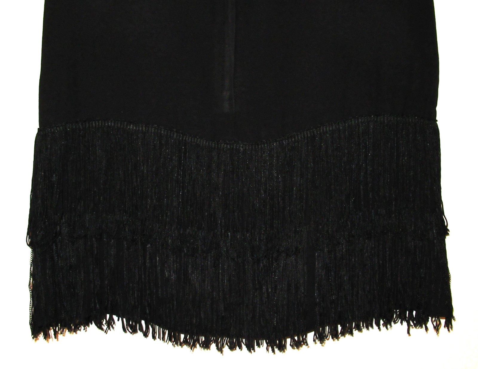 1945-50s Vintage Flapper A-Line Dress Style Double Fringed Sleevless Union Lable