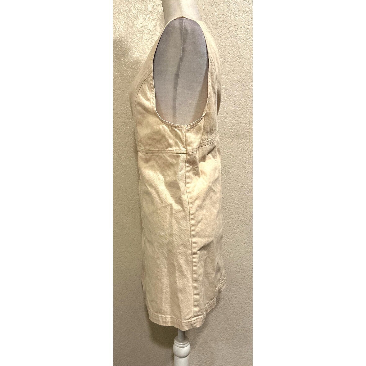 Cherokee Vintage 90s Yellow Denim Button Tank Dress Womens XL