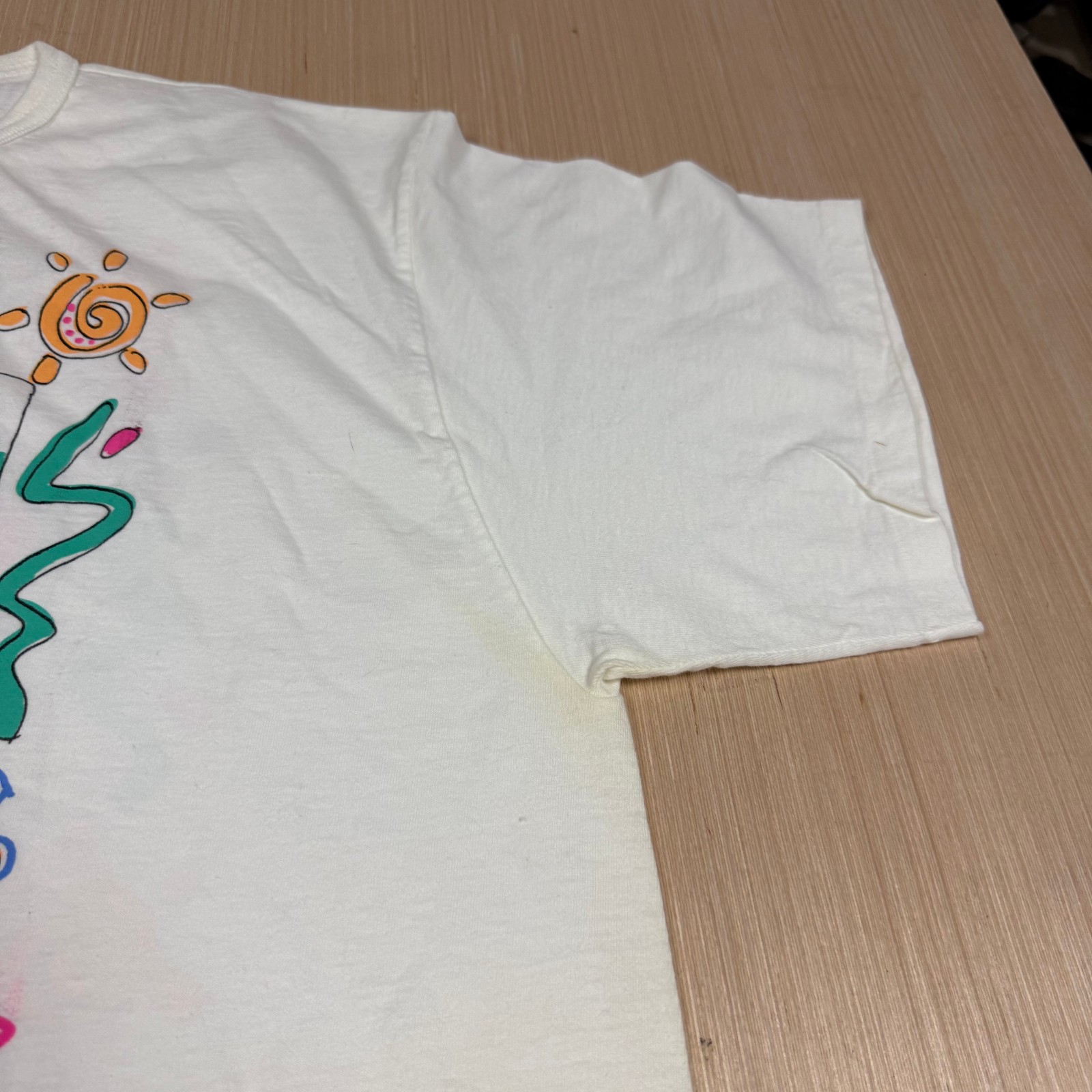 Vintage Gopher Sport Fish 90s One Size Beach Cover Up T Shirt Dress Abstract Art