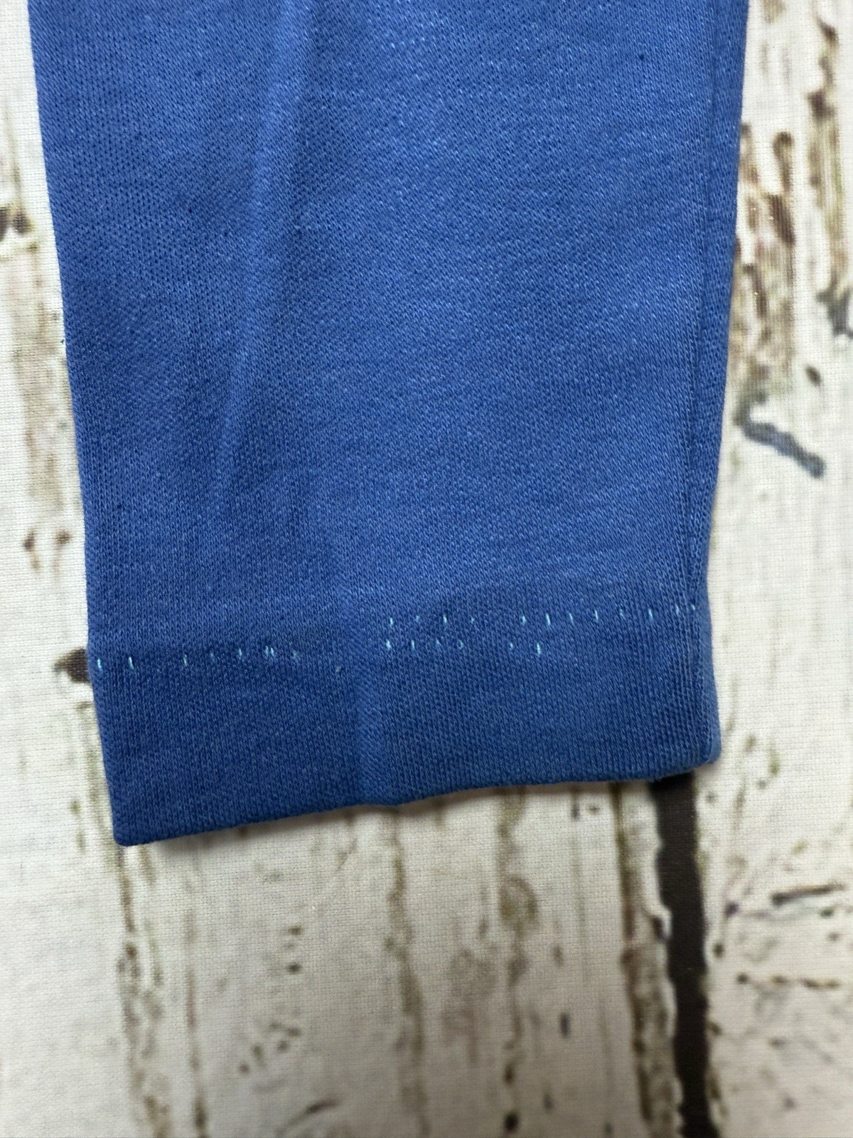 VTG Jordache Embroidered Logo Solid Blue 1980&rsquo;s Women&rsquo;s Long Sleeve T-Shirt