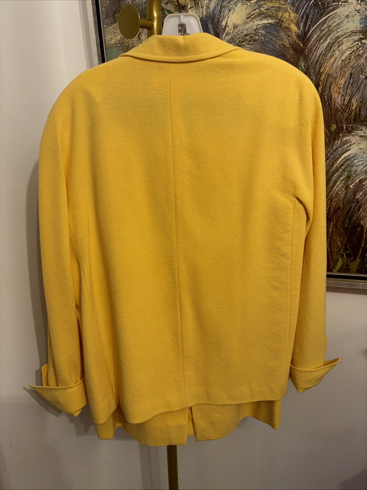 Vintage Escada Margaretha Ley, 90s Power Suit 38/42 Sunshine, Yellow RN61891