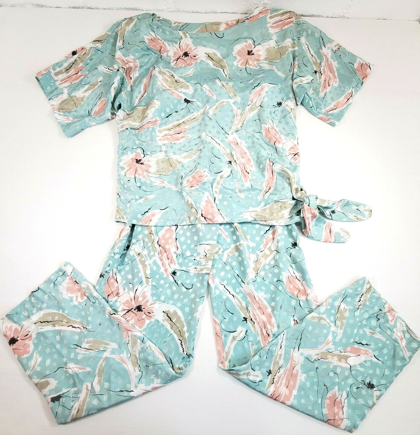 Vintage Act 1 New York Womens Sz Small Pajama Set Golden Girls Style 1980&rsquo;s EUC!