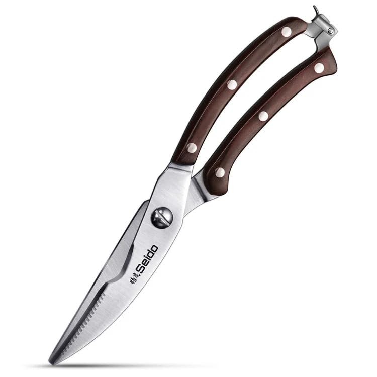 Seido Knives 4&Prime; Pro Kitchen Shears – High-Carbon Stainless Steel, Detachable