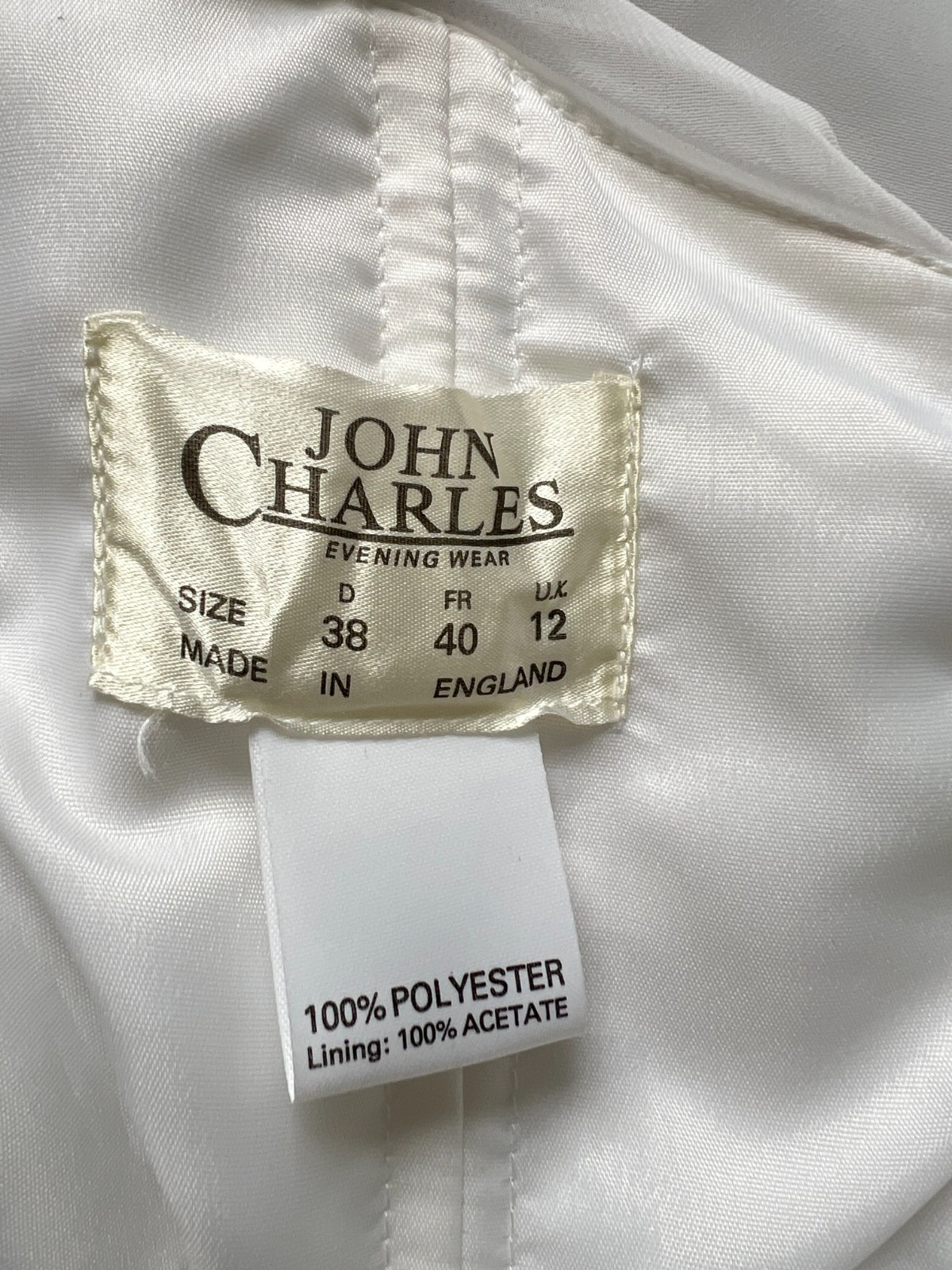 1980s JOHN CHARLES Minimalist Wedding Dress Drop Waist Bridal Fairytale Romantic