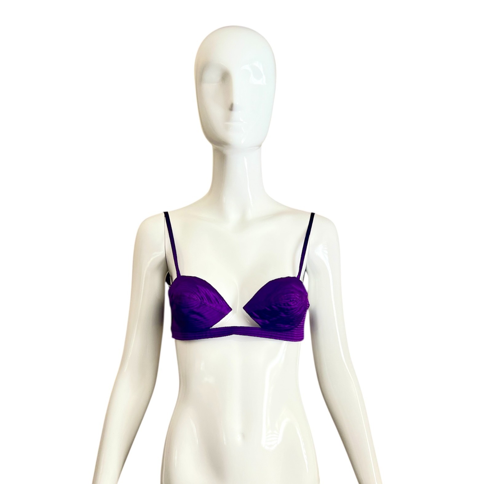 TOM FORD FOR GUCCI VINTAGE 2001 SILK CONE BRA TOP NEW OLD STOCK WITH ALL TAGS!!