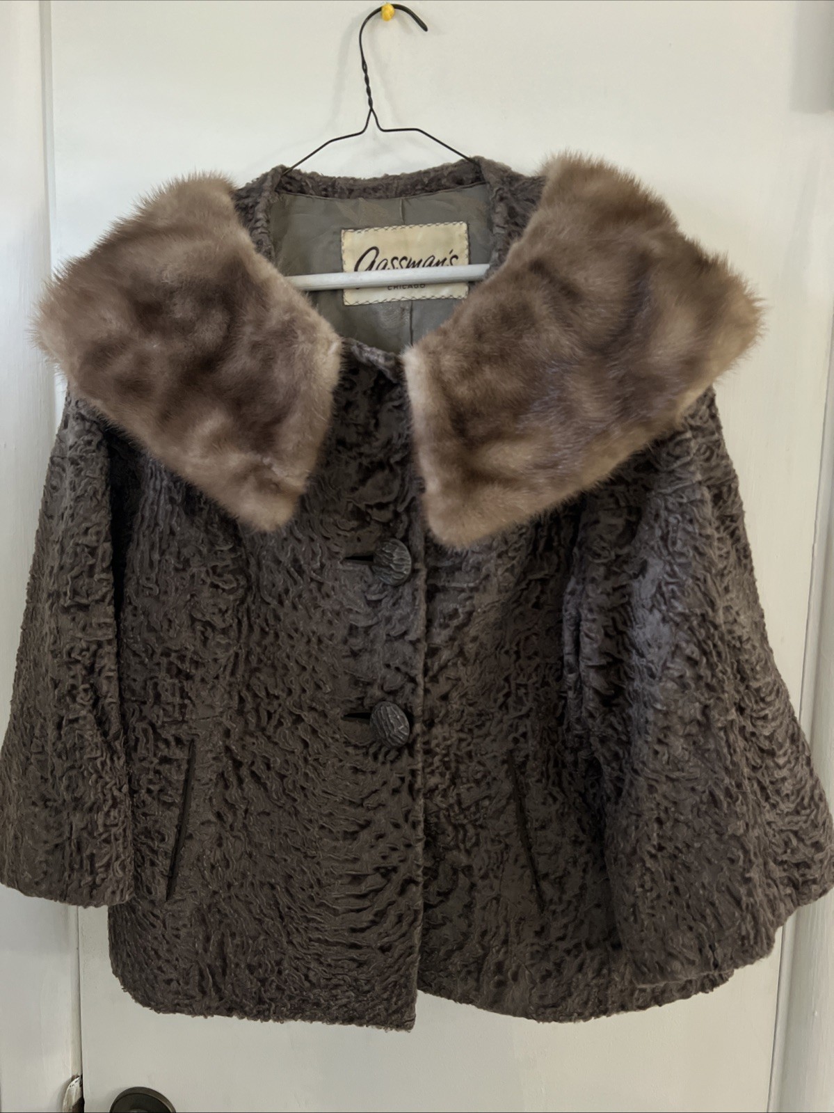 Vintage Gassmans Chicago jacket& Fur Collar