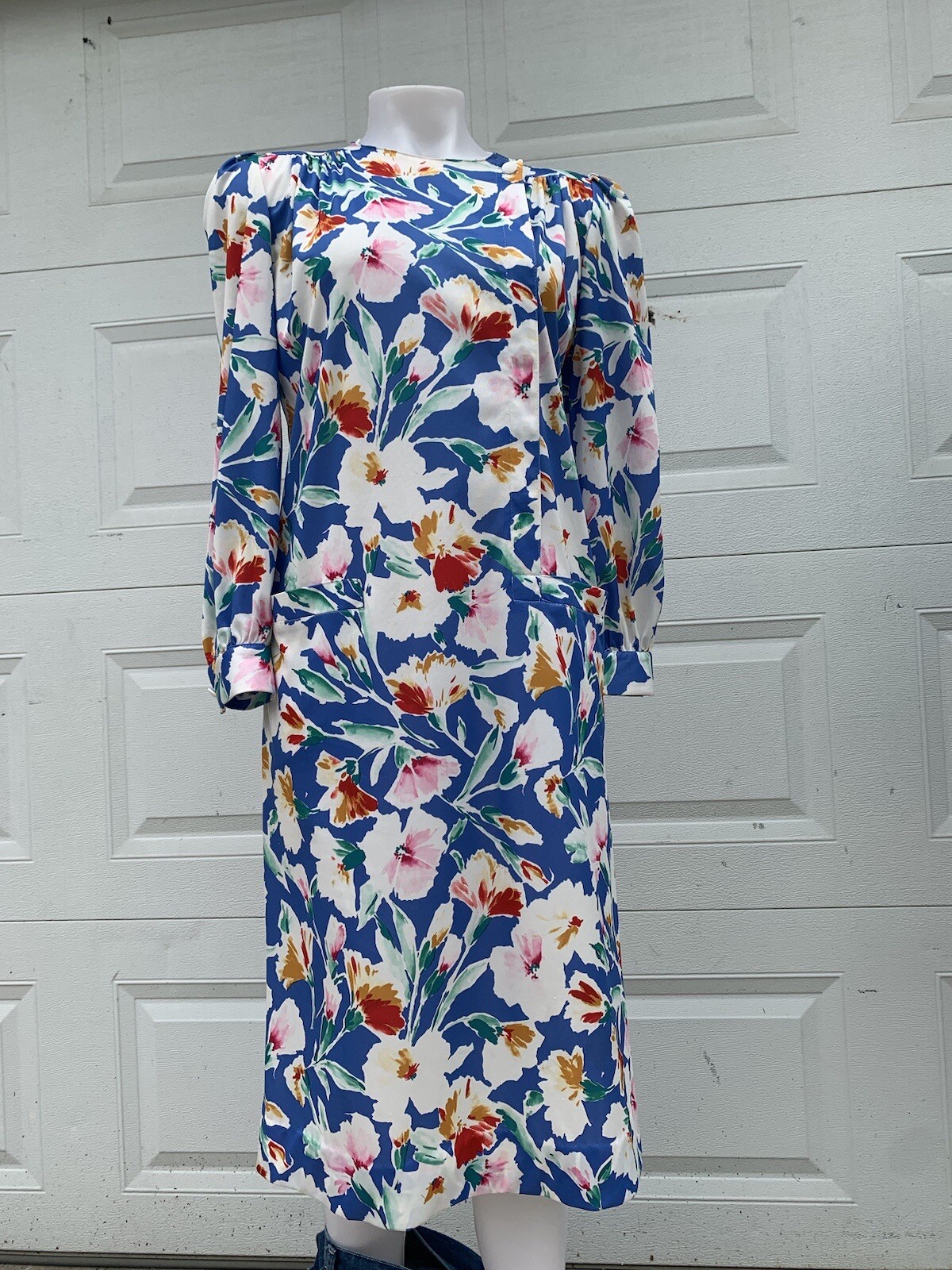 Vtg David Brown California Neiman Marcus Button Asymmetric Loungewear Dress XS