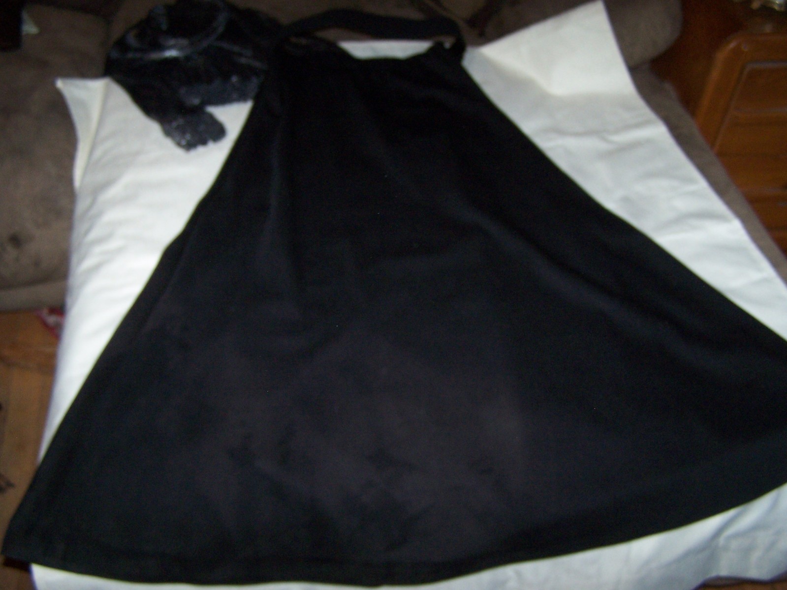 Vintage Elegant SilverCord Blouse (M) & Black Skirt & Belt (14) in EXCELLENT SHA